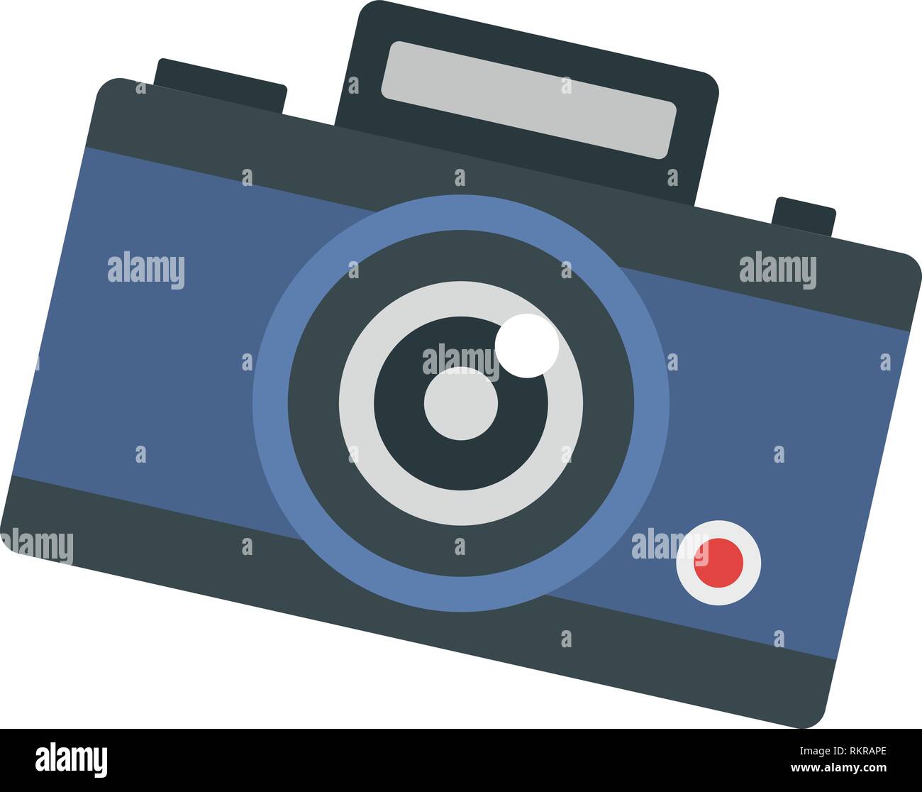 Photo camera icon. Flat illustration of photo camera vector icon for ...
