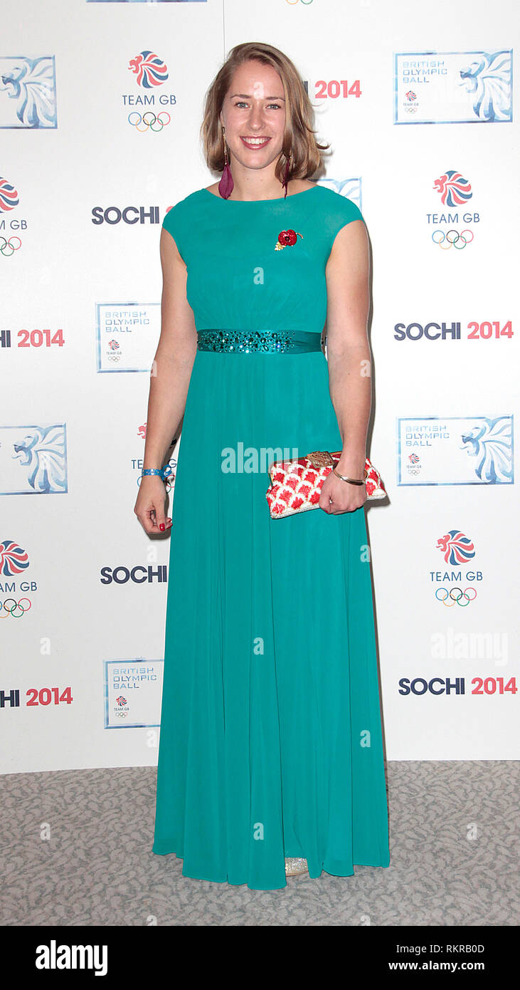 British Olympic Ball, The Dorchester Hotel, London Photo Shows: Lizzy Yarnold Stock Photo