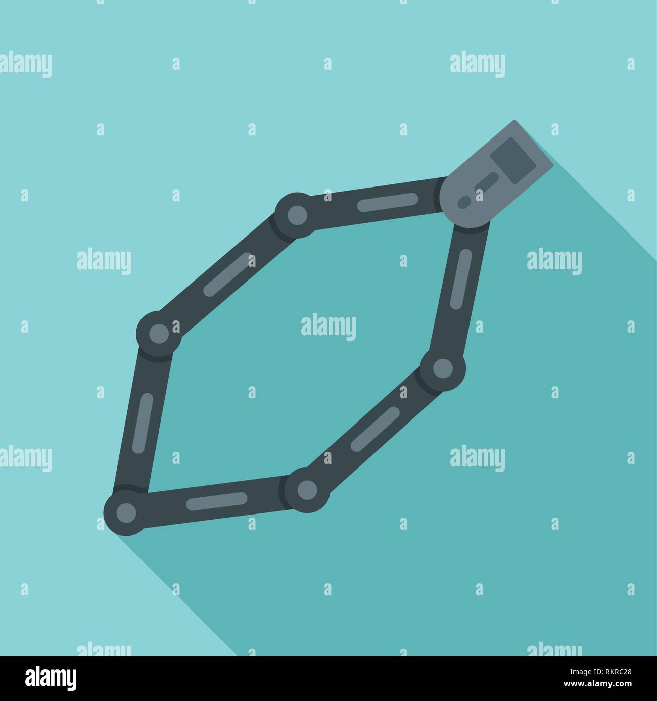 Bike chains icon. Flat illustration of bike chains vector icon for web