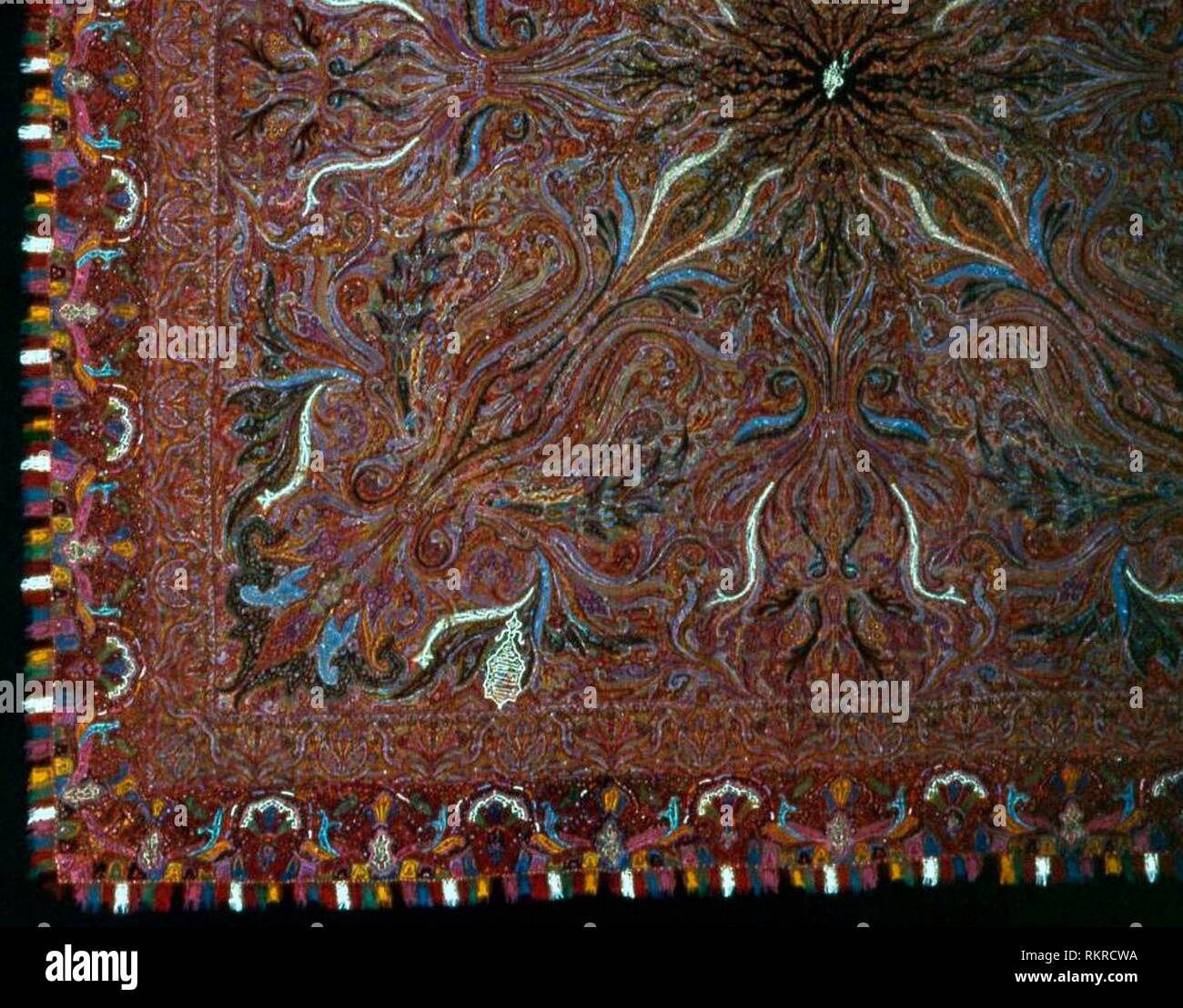 Square Shawl 1870s India Origin India, Date 18701879, Medium