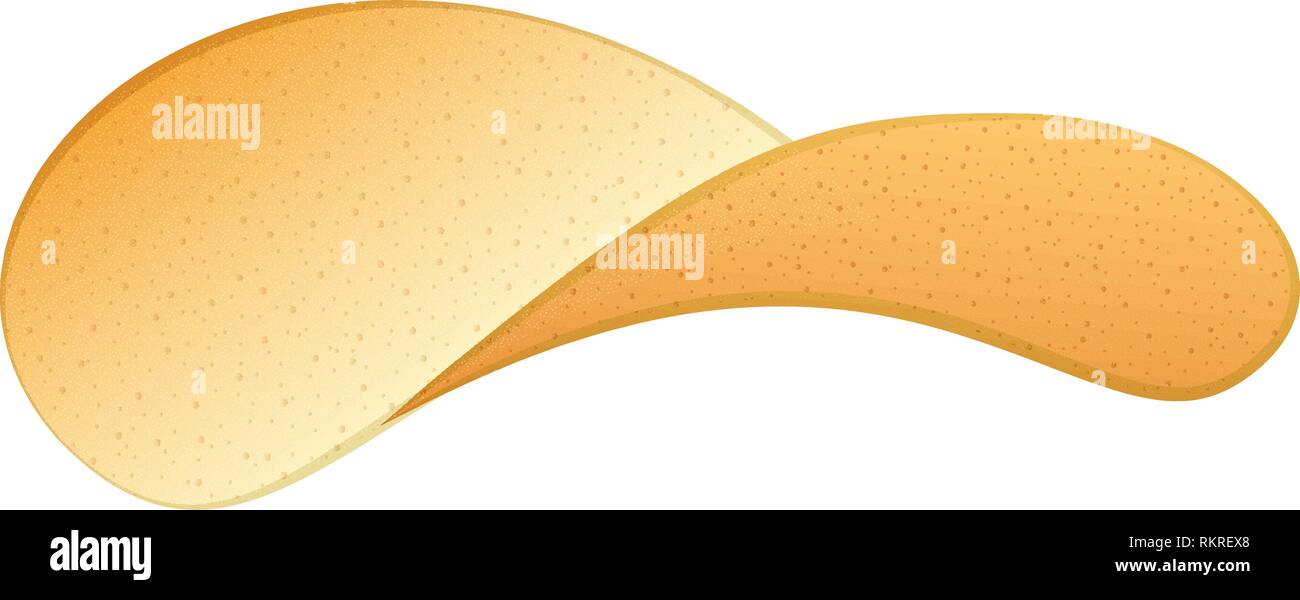 Potato chips icon. Realistic illustration of potato chips vector icon