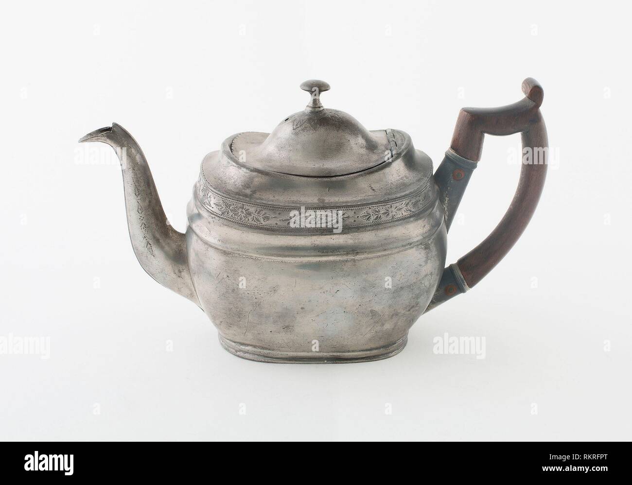 Teapot - About 1820 - Birch and Villers (John Birch and William Villers)  England, active c. 1775-1820 Birmingham, England - Artist: Birch and Stock  Photo - Alamy