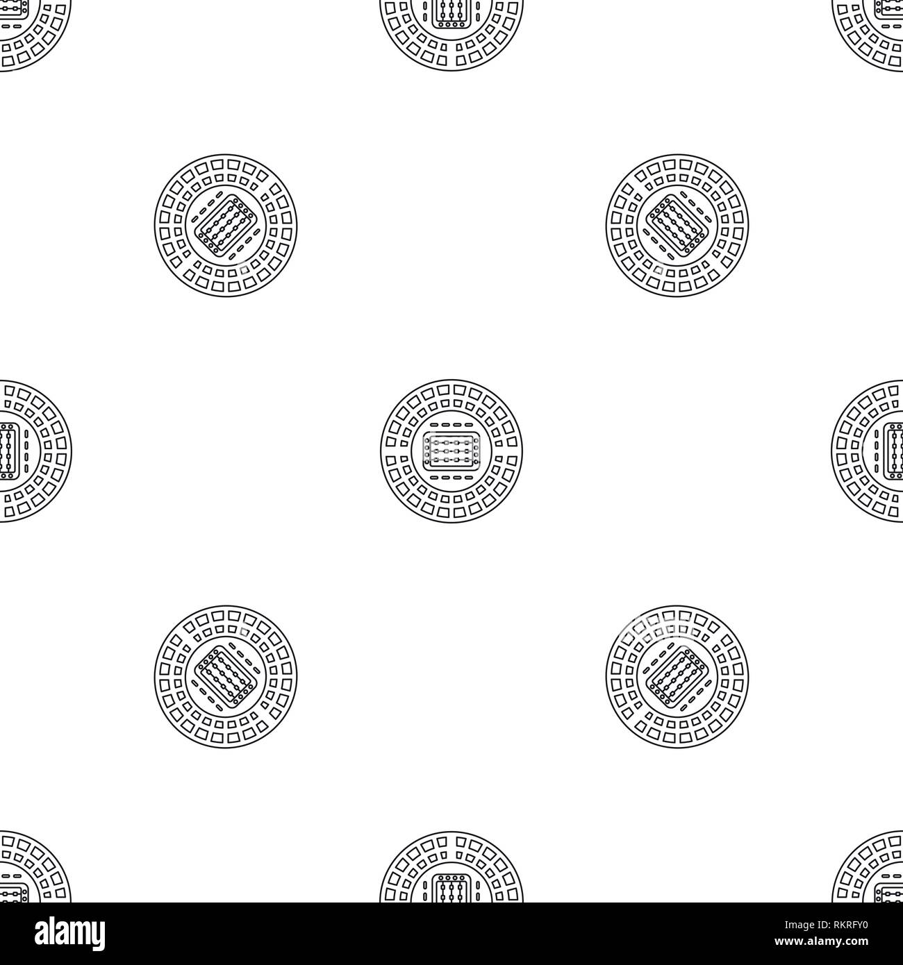 Sport stadium pattern seamless vector repeat geometric for any web design Stock Vector