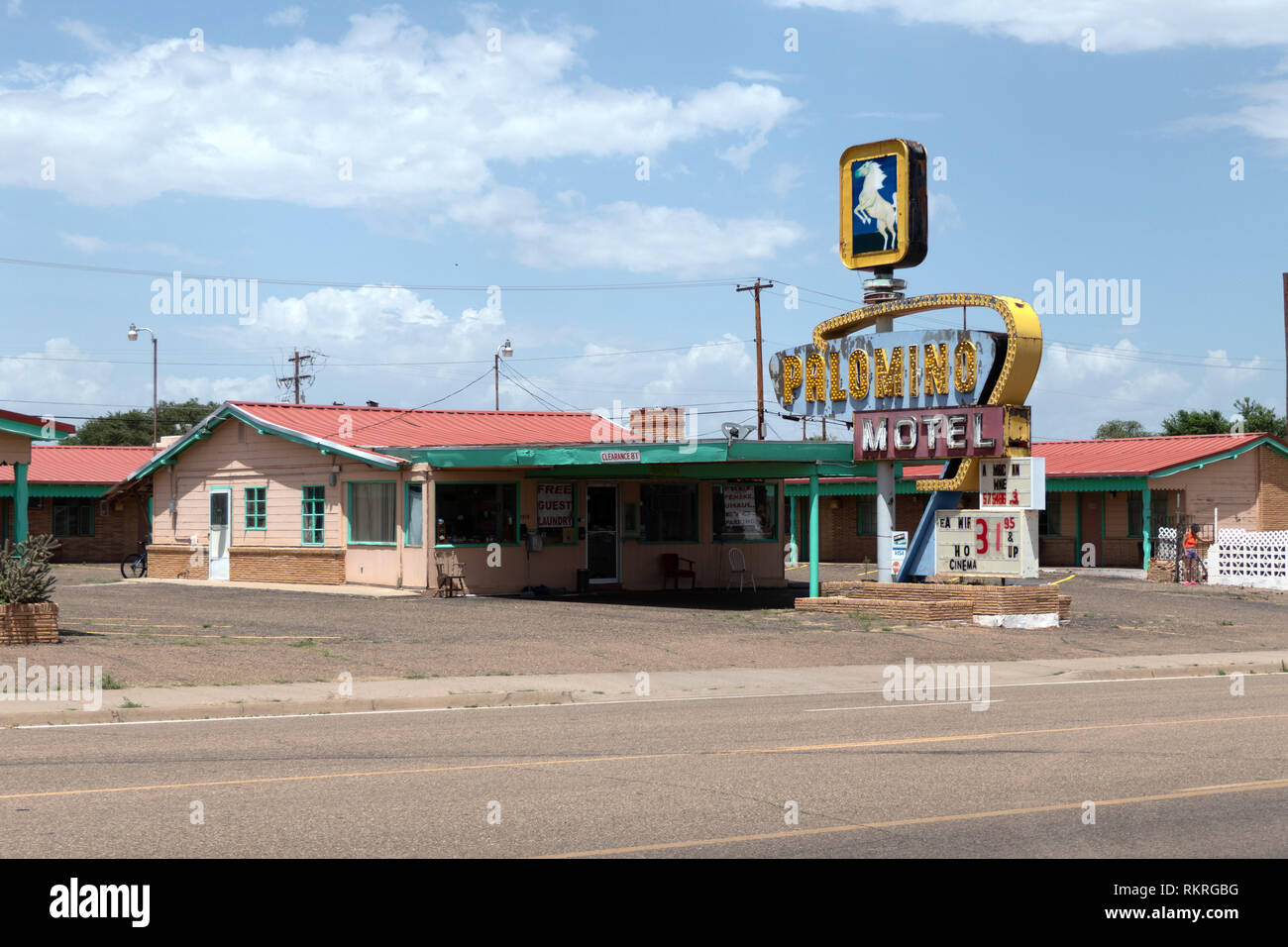 Budget tourist inn, motel on a US highway in Tucumcari, New Mexico