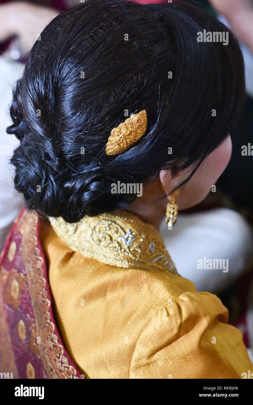 Ceremonial Hairstyle Laos Stock Photo - Alamy