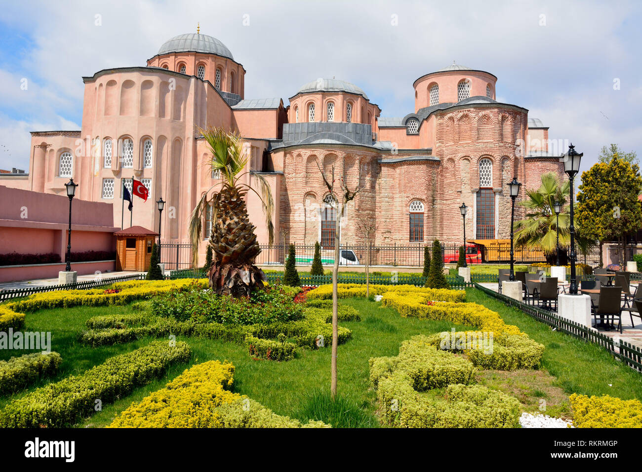 Istanbul, Turkey - April 23, 2017. Exterior view of the Church of the Monastery of Christ Pantokrator in Istanbul. Stock Photo