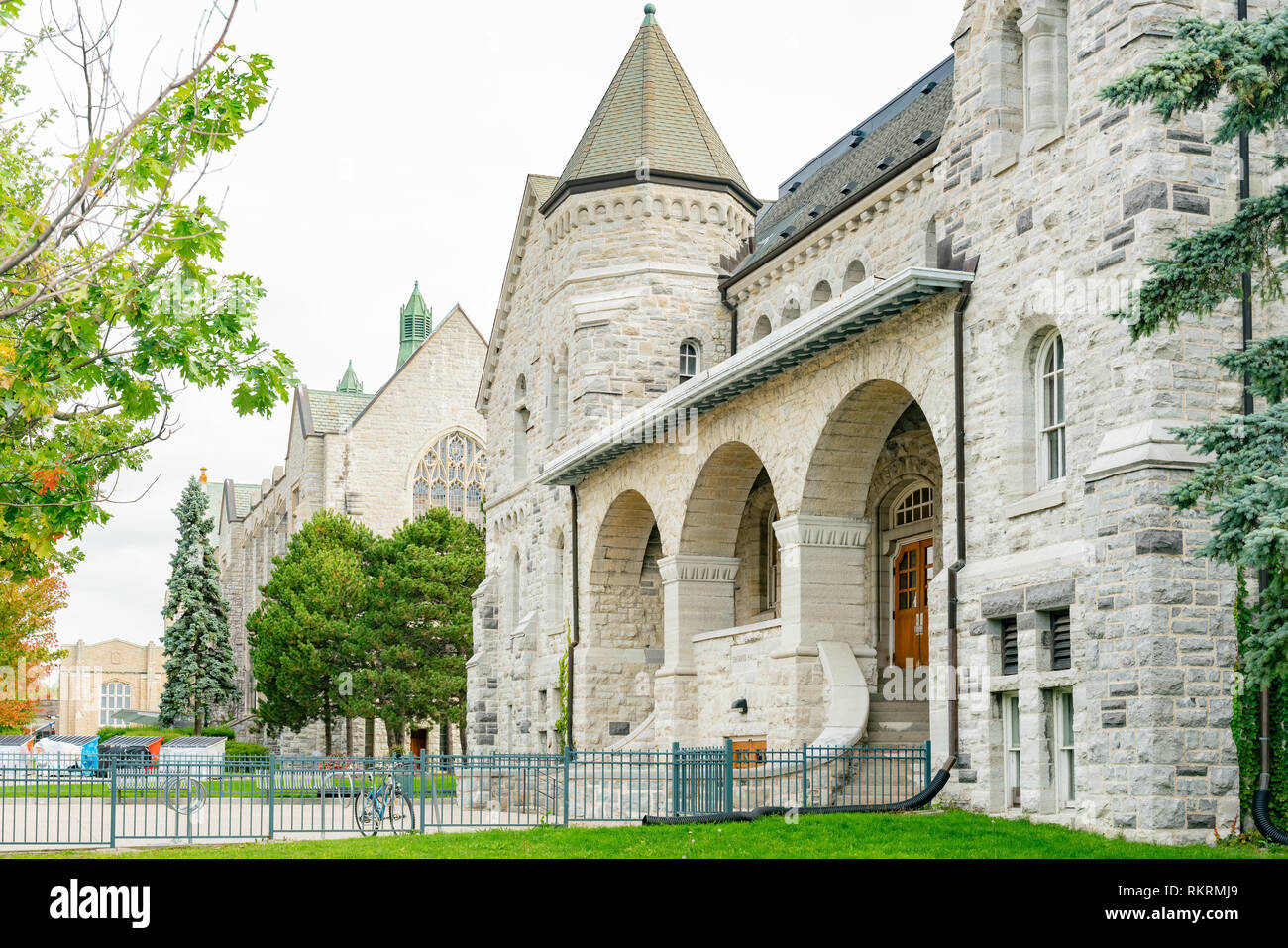 Grant Hall of the Queen's University at Kingston, Canada Stock Photo