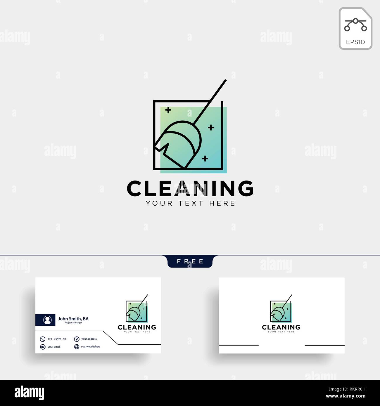 cleaning service logo template vector illustration icon element isolated - vector Stock Vector