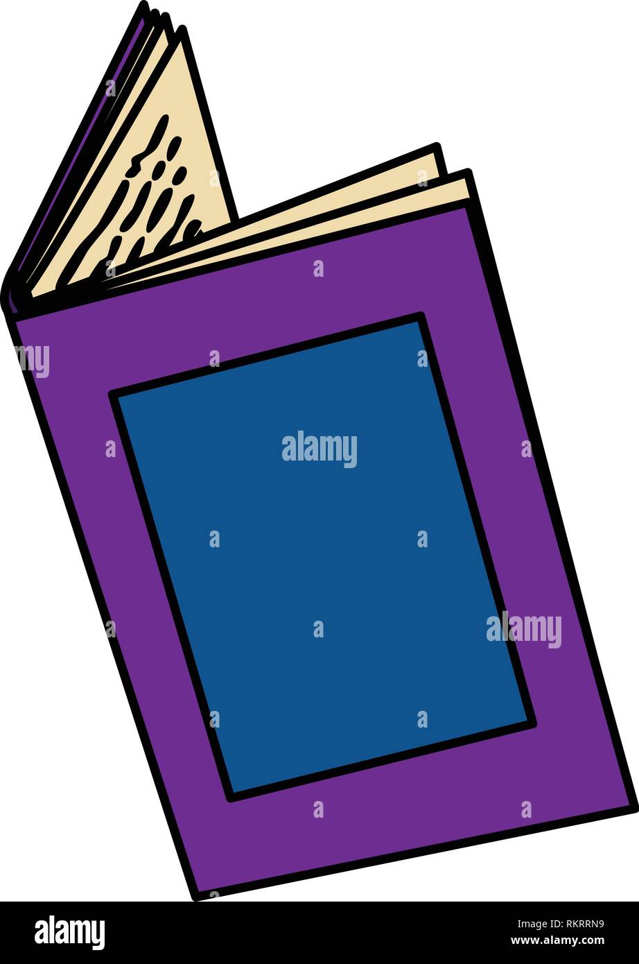 vector open book fairy story flat design Stock Vector