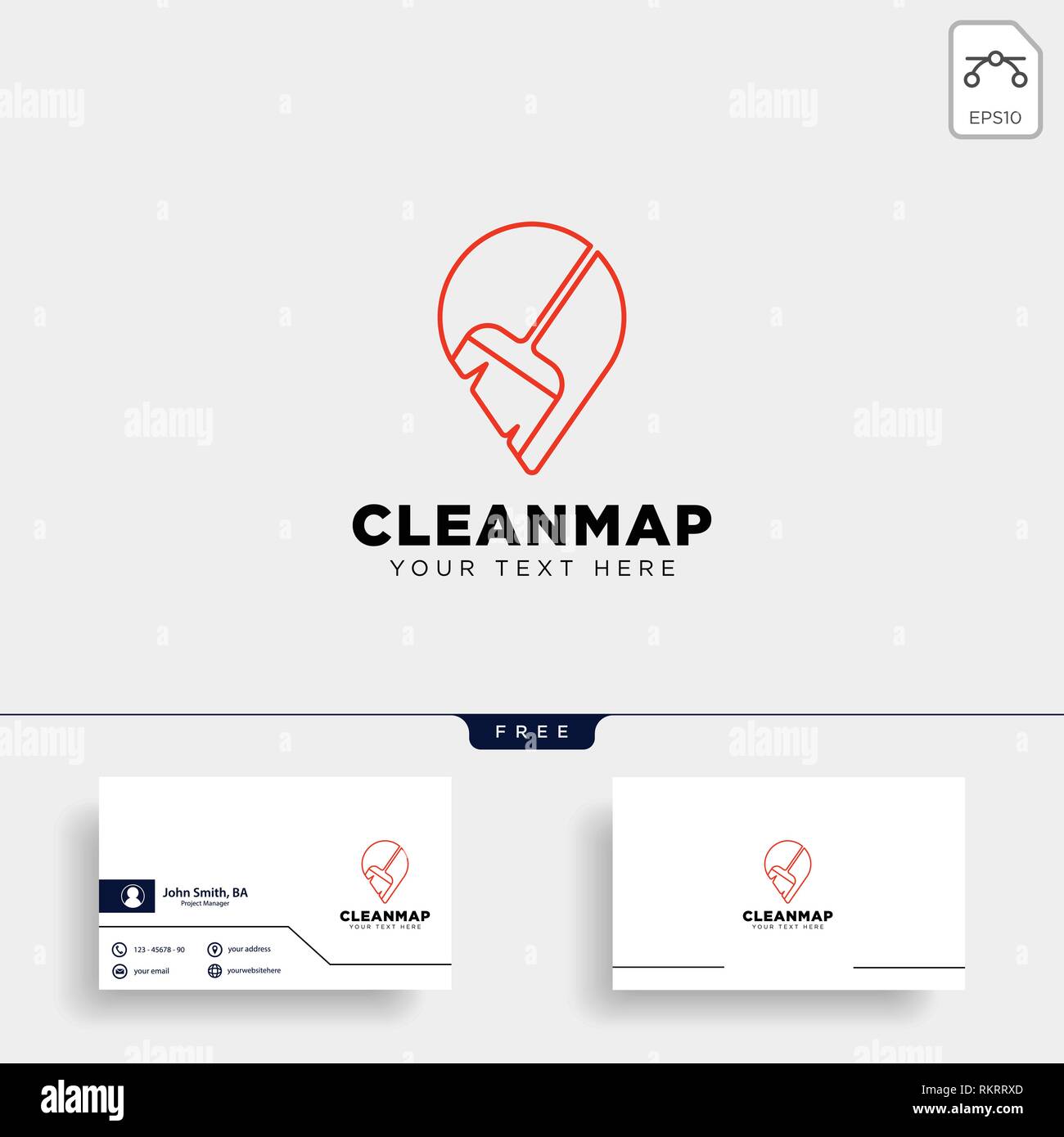 cleaning map location navigator logo template vector illustration icon