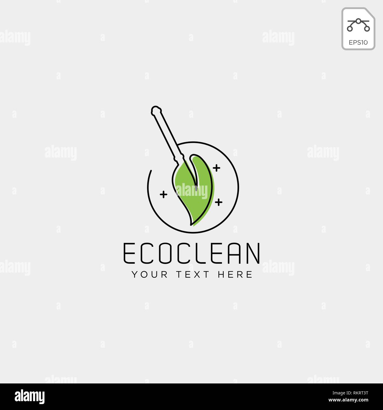 cleaning service logo template vector illustration icon element isolated - vector Stock Vector