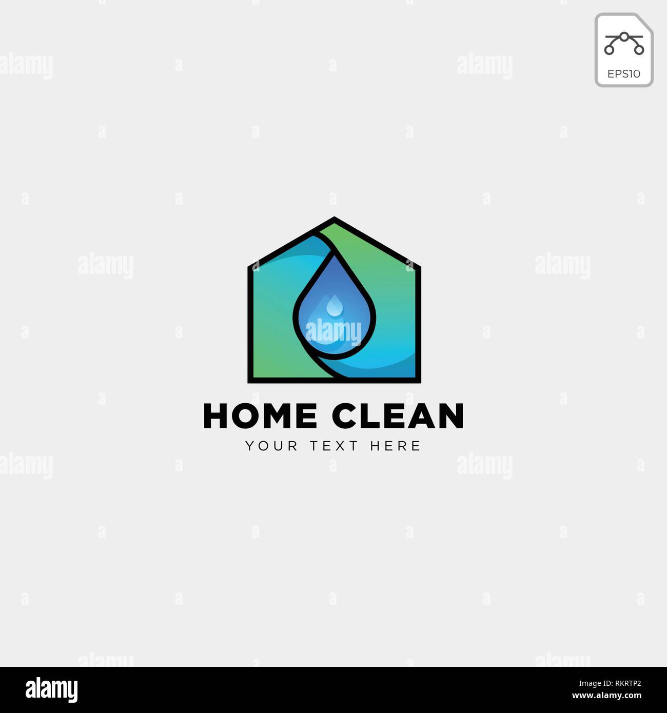 clean house or home creative logo template vector illustration icon ...