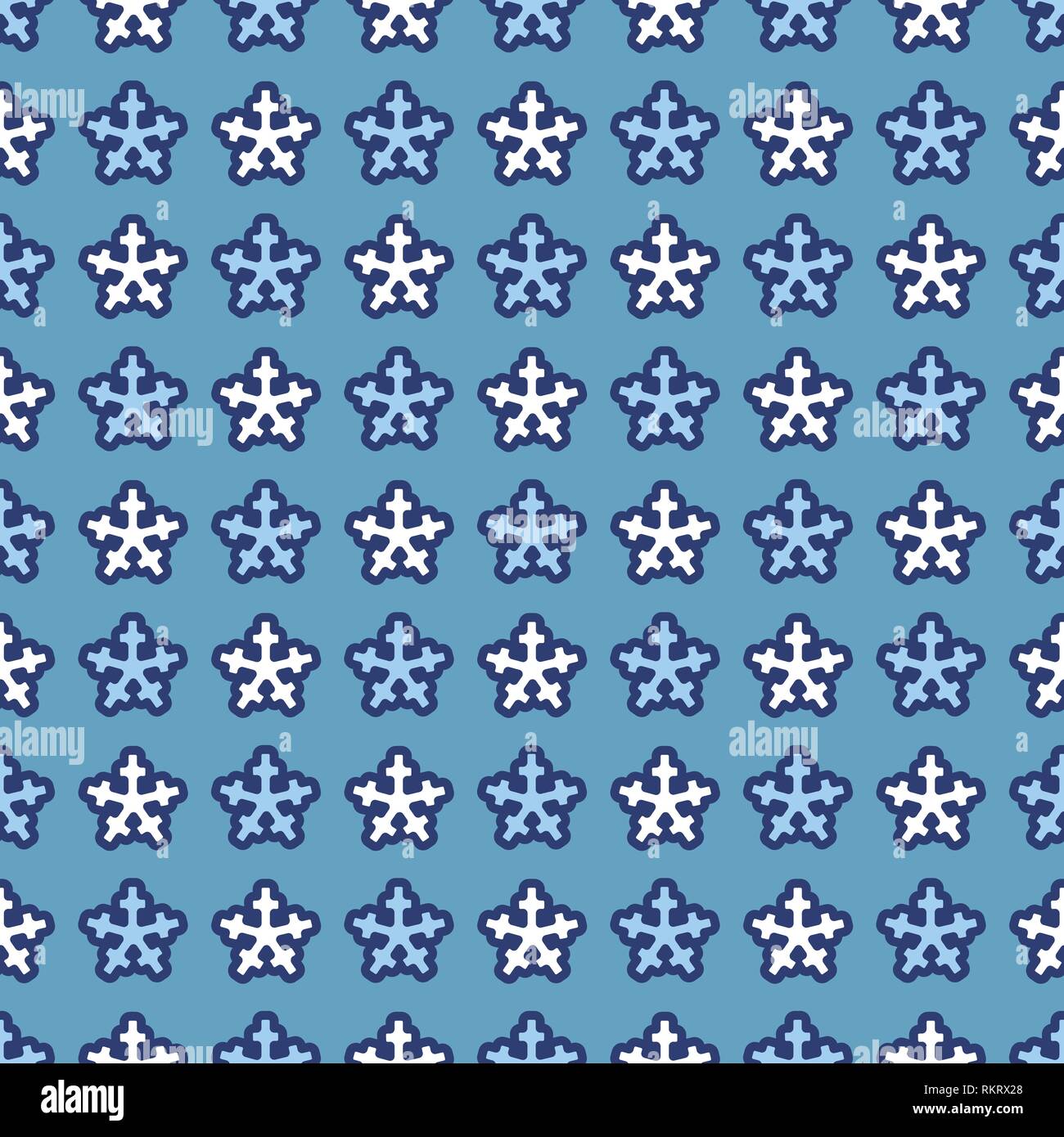 vector christmas seamless pattern flat paper art Stock Vector