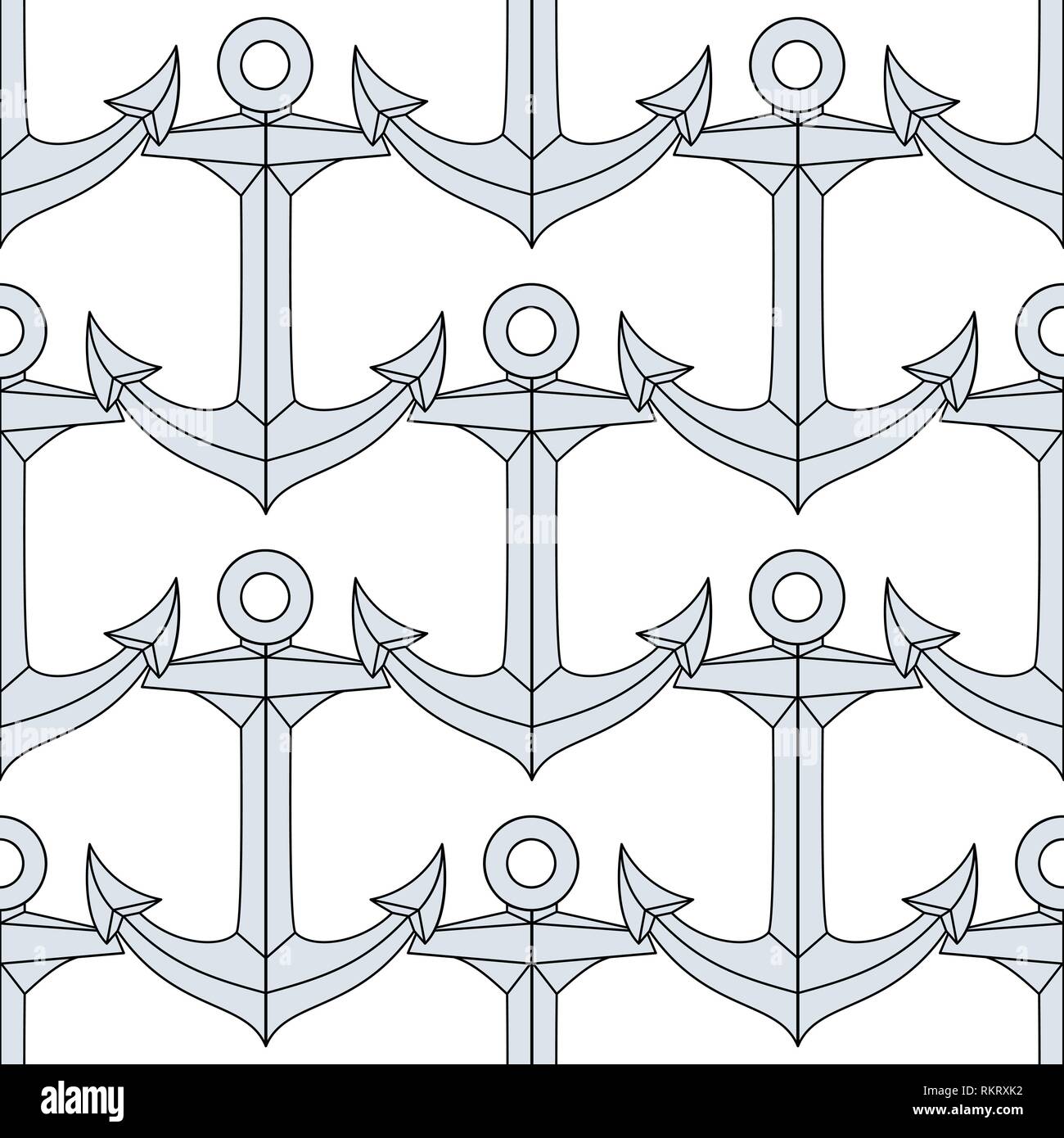 vector cartoon seamless pattern Sea clip art Stock Vector