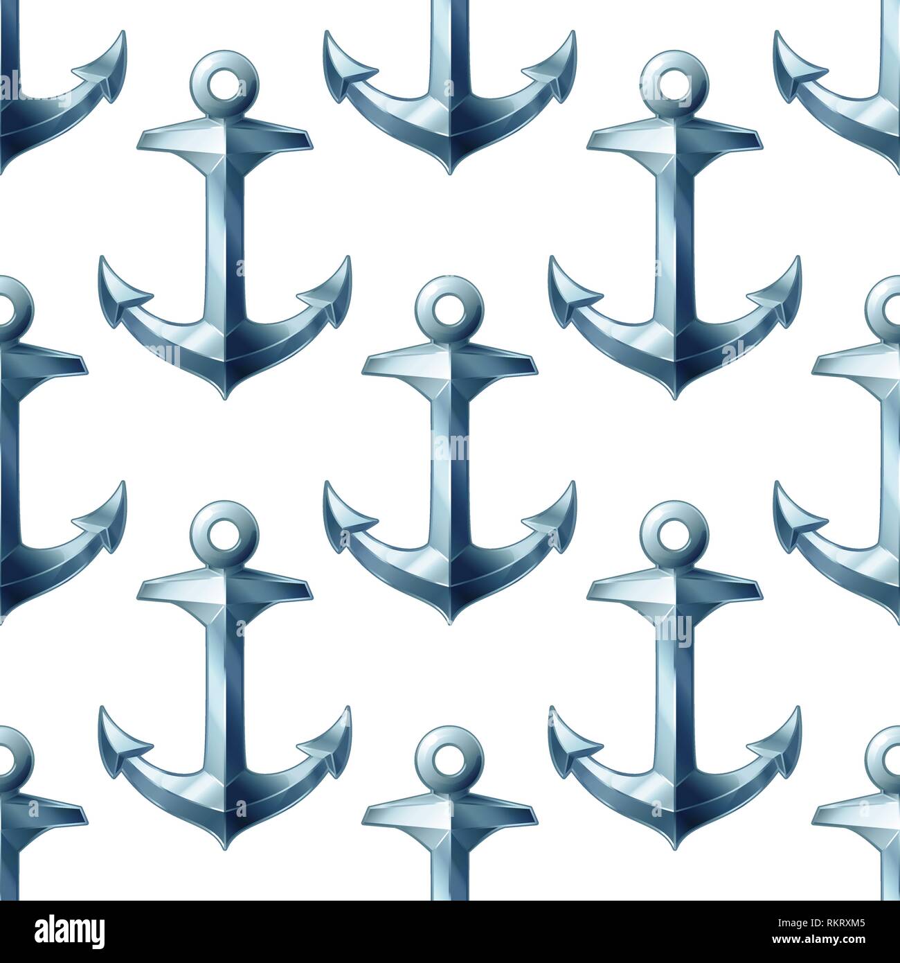 vector cartoon seamless pattern Sea clip art Stock Vector