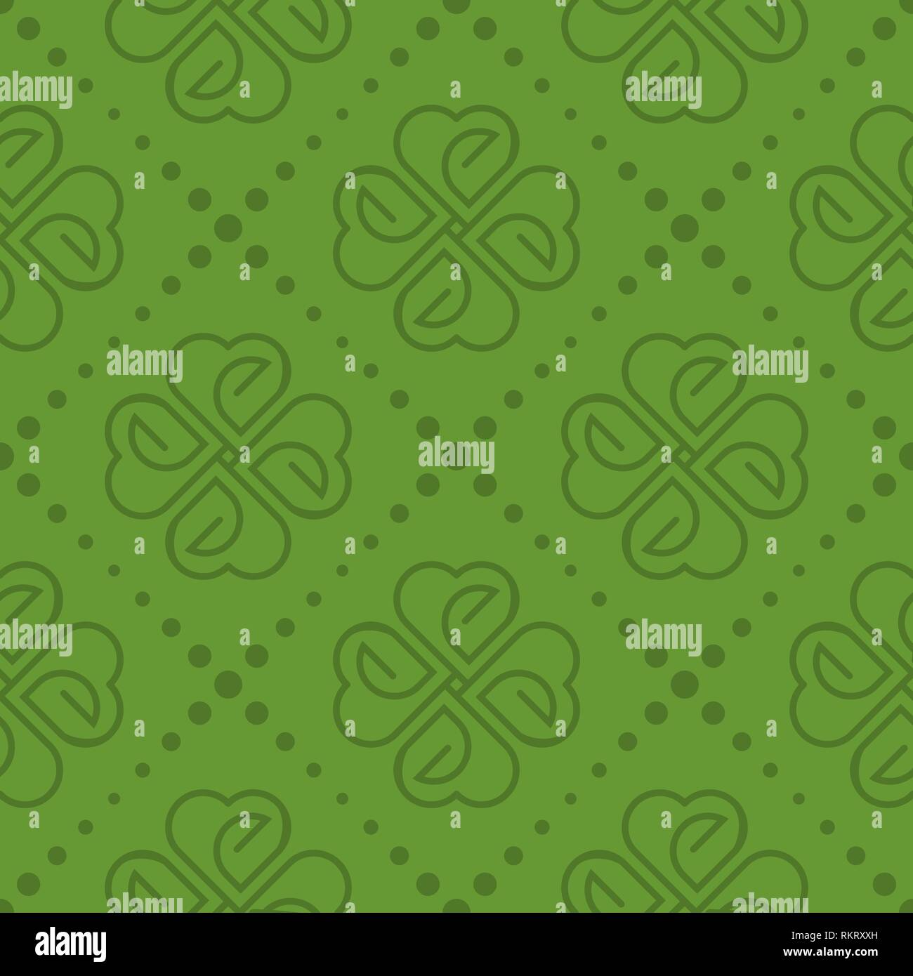 Patrick day seamless pattern Stock Vector