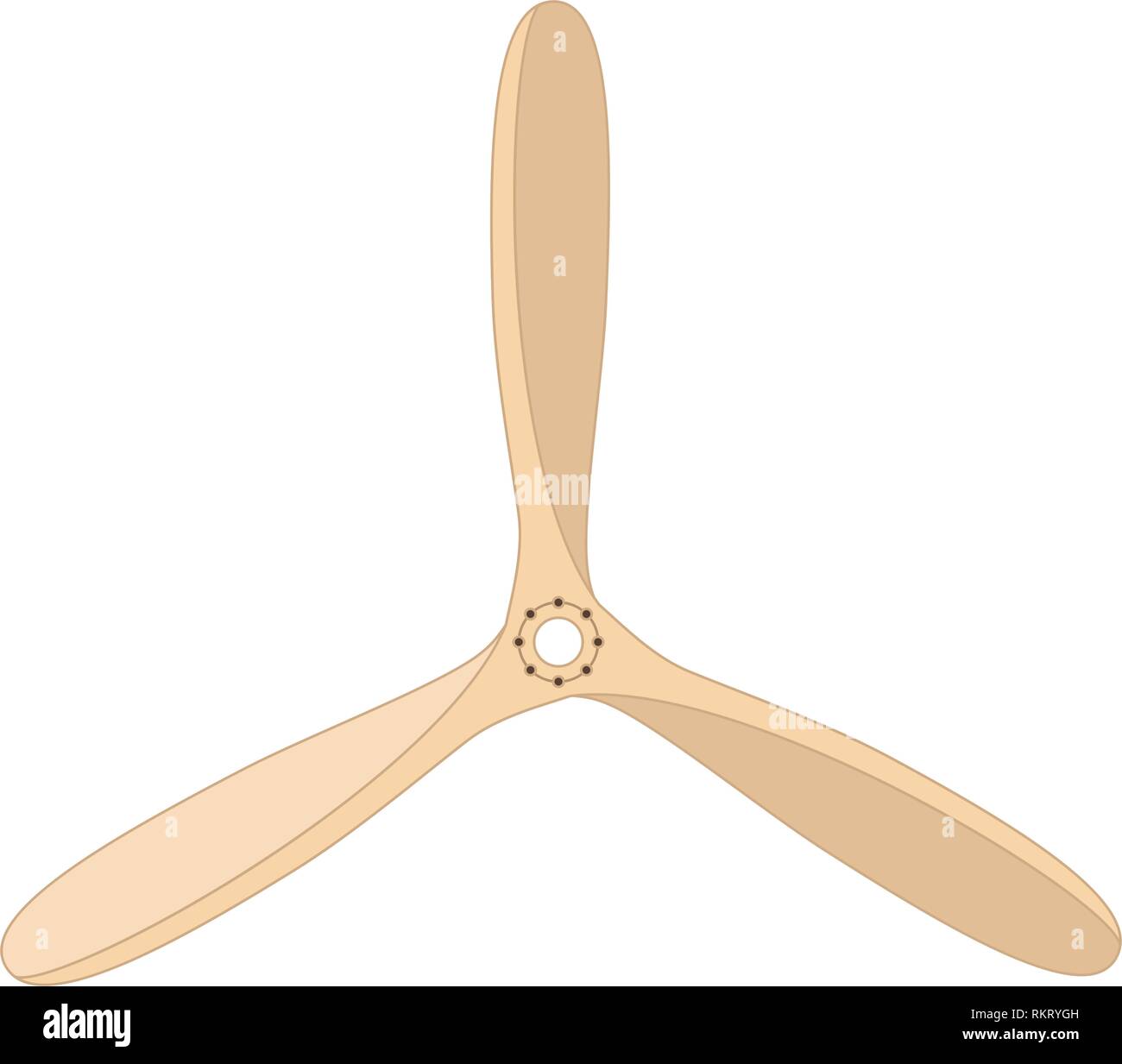 vector propeller air screw vintage flat object Stock Vector