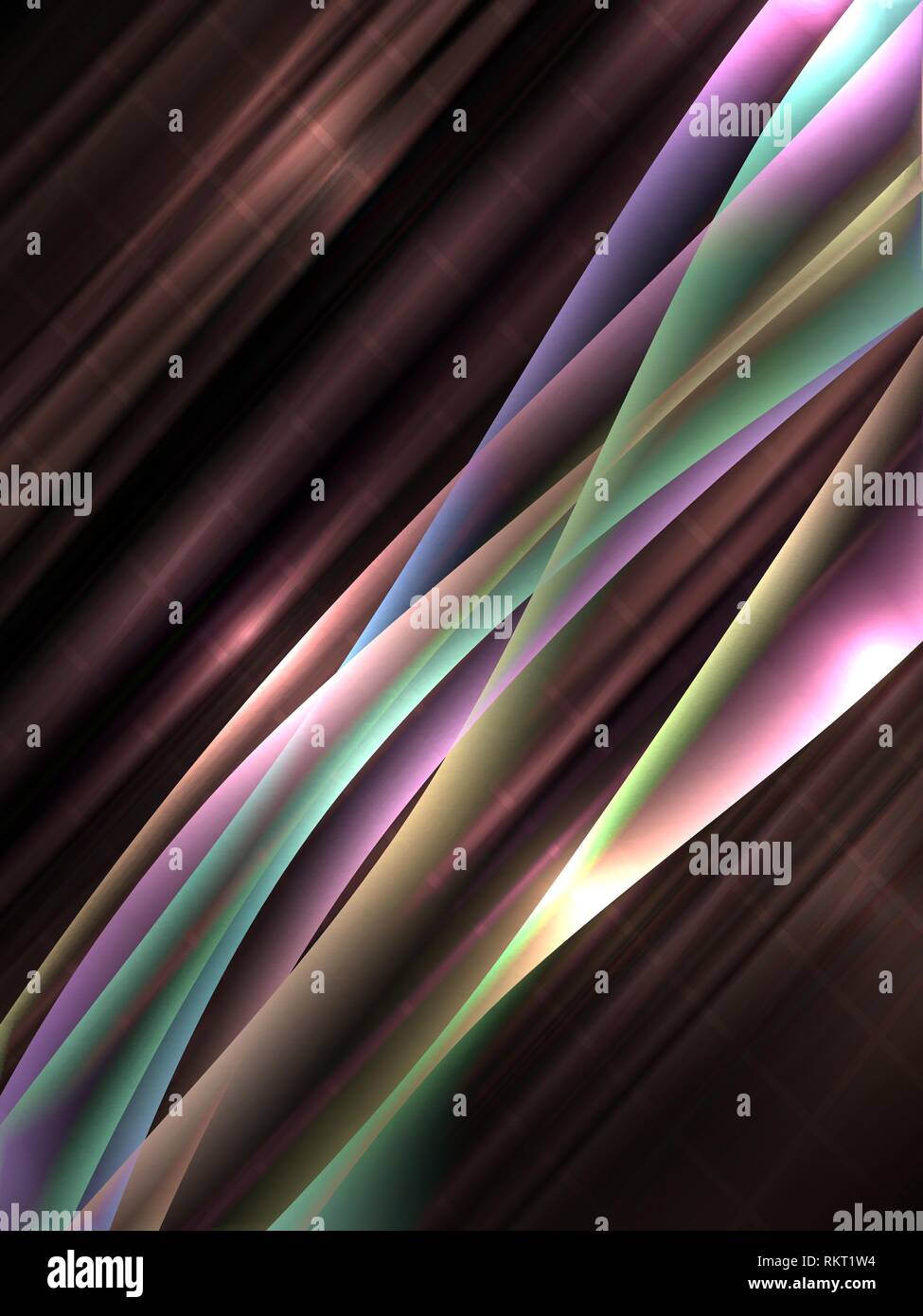 dinamyc flow, stylized  waves, vector Stock Vector