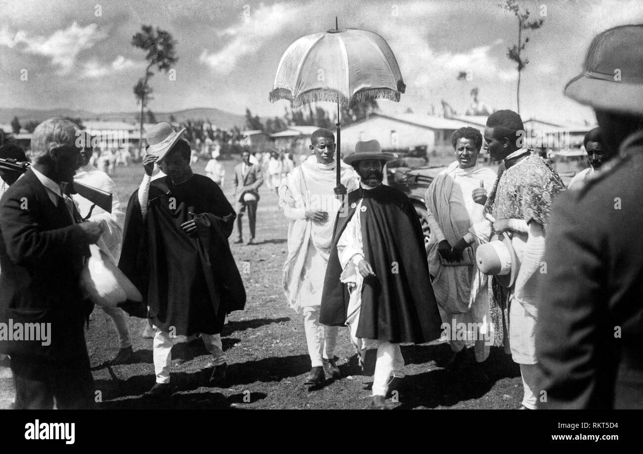 Africa Ethiopia The Negus Haile Selassie Walking 1920 30 Stock Photo Africa Ethiopia The Negus Haile Selassie Walking 1920 30 Stock Photo