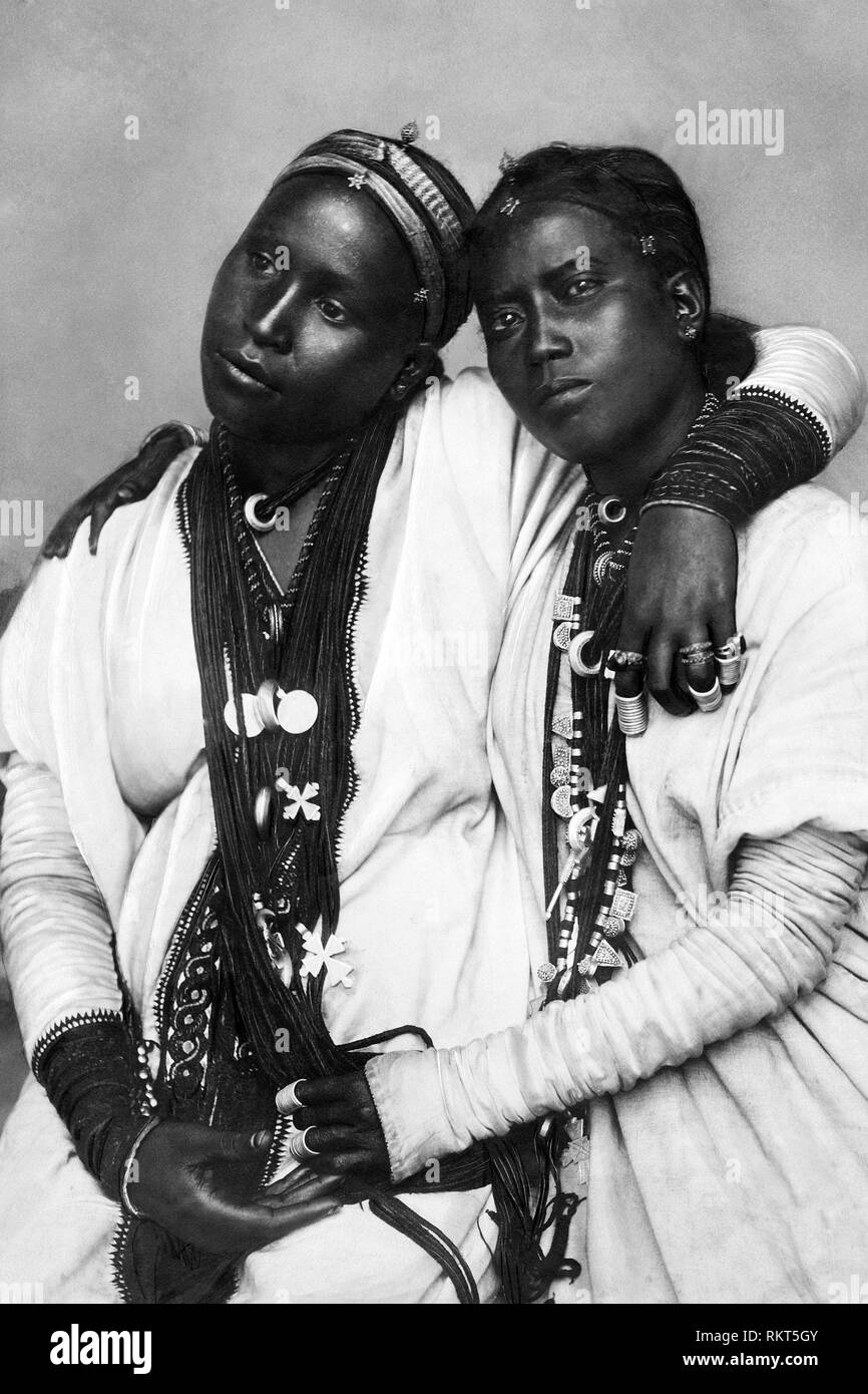 Africa, Ethiopia, two women Abyssinian Christian 1930-40 Stock Photo