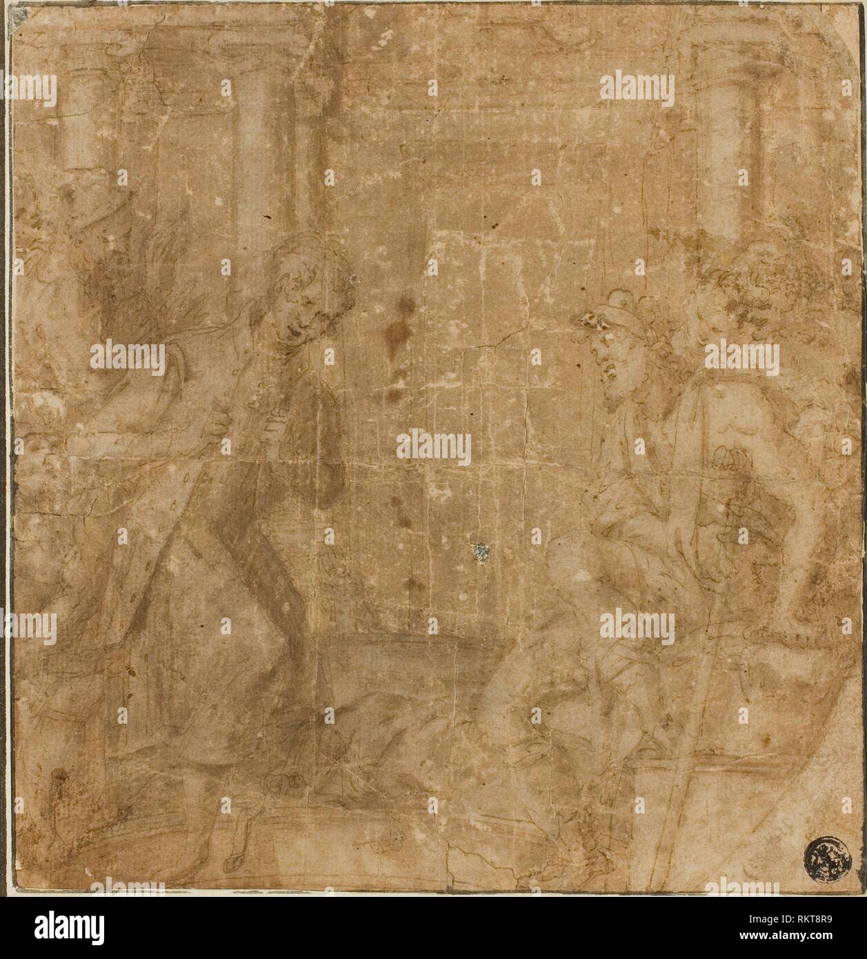 Study for Saint Francis of Assisi Giving His Cloak to an Impoverished