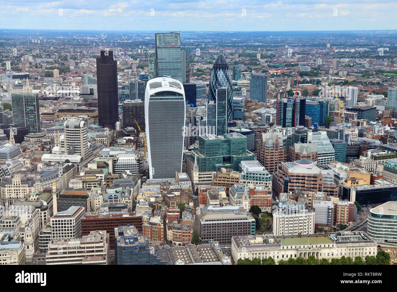 City of London skyline - capital city of the UK. Stock Photo