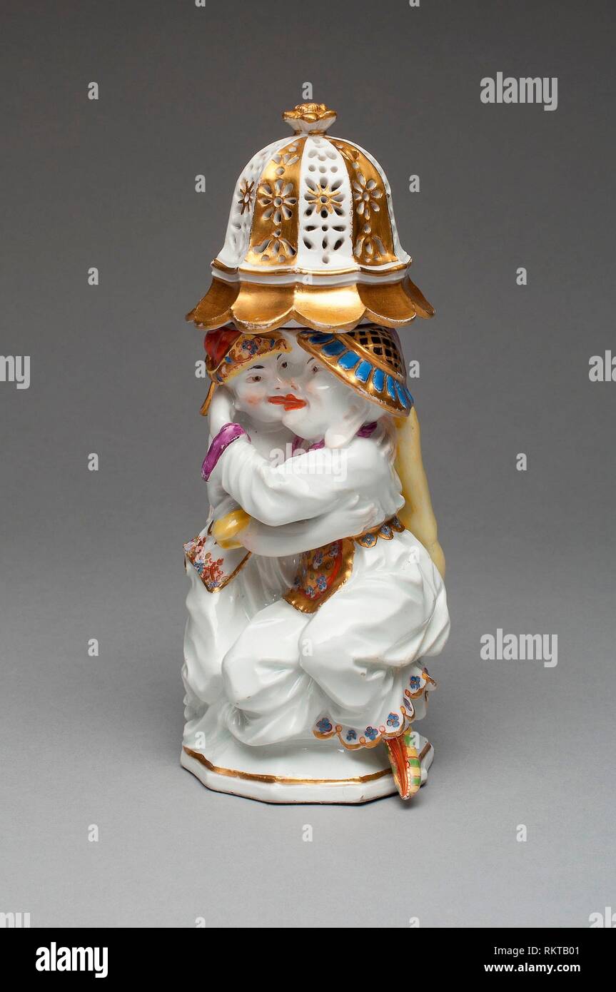 Sugar Caster with Cover (one of a pair) About 1737 Meissen Porcelain Factory German, founded