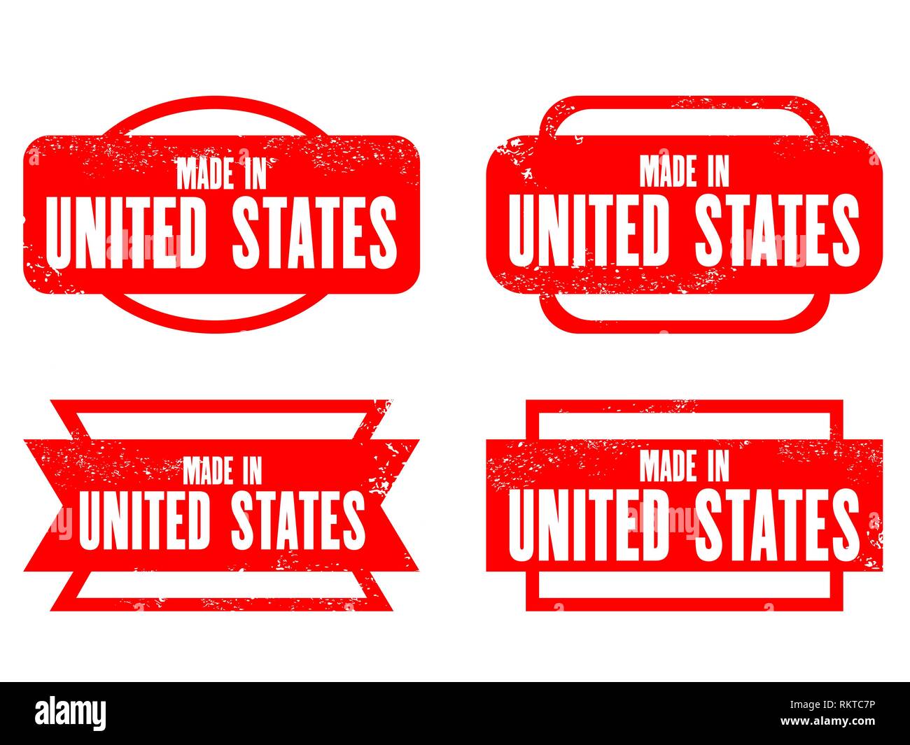 Made in United States grunge vector stamp isolated Stock Vector Image