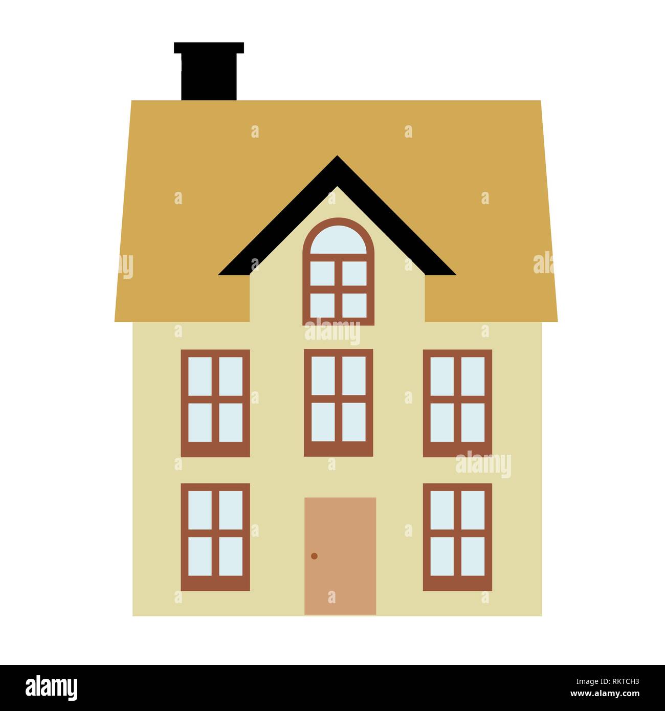Home vector icon - house design element illustration Stock Vector Image ...