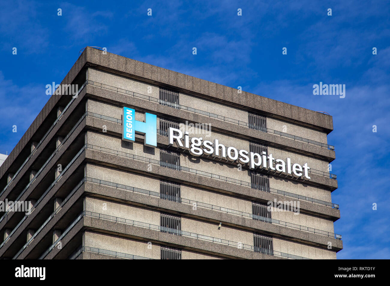 Rigshospitalet, hospital in Copenhagen, Denmark Stock Photo
