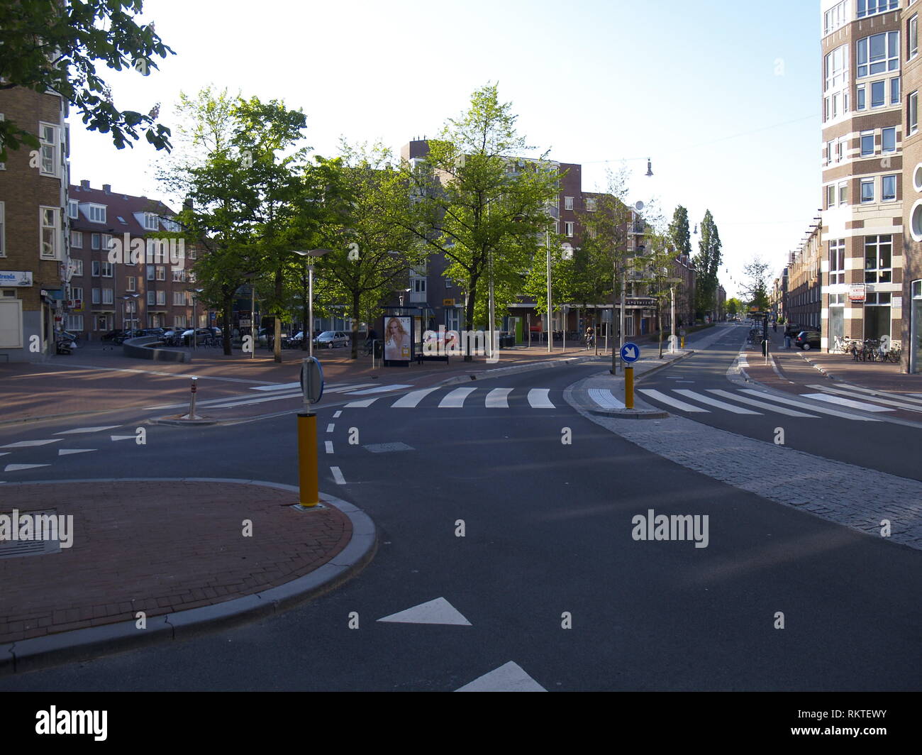 Amsterdam, Gestaltung der Straßenoberfläche Stock Photo