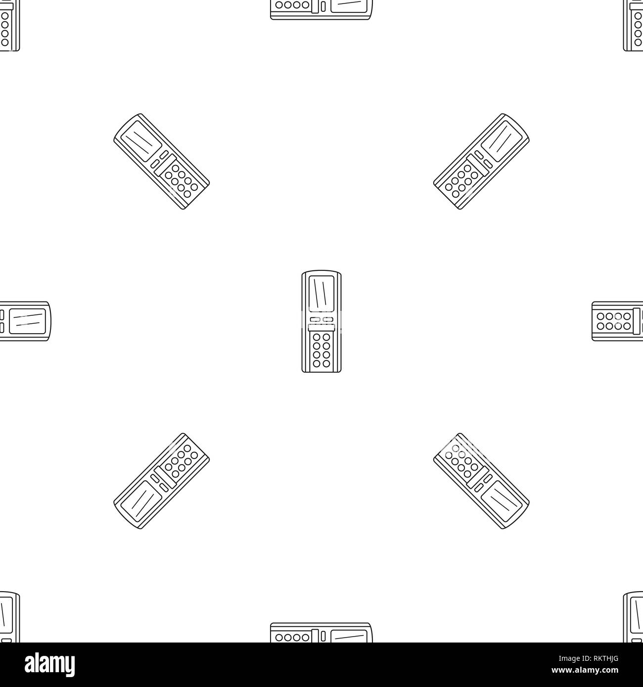 Remote control conditioner pattern seamless vector repeat geometric for any web design Stock Vector