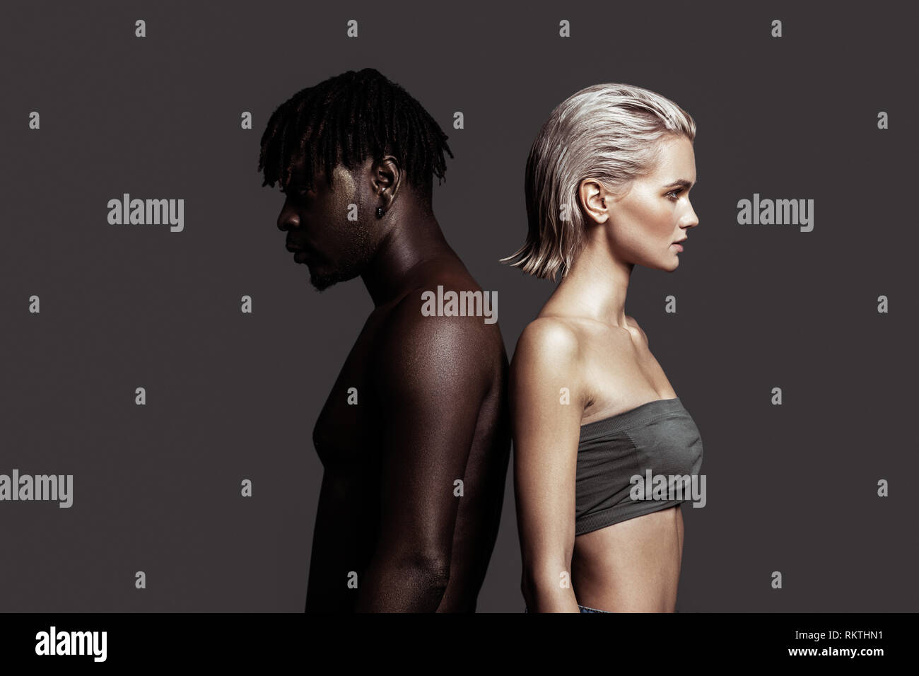 Couple black man white woman model hi-res stock photography and images ...