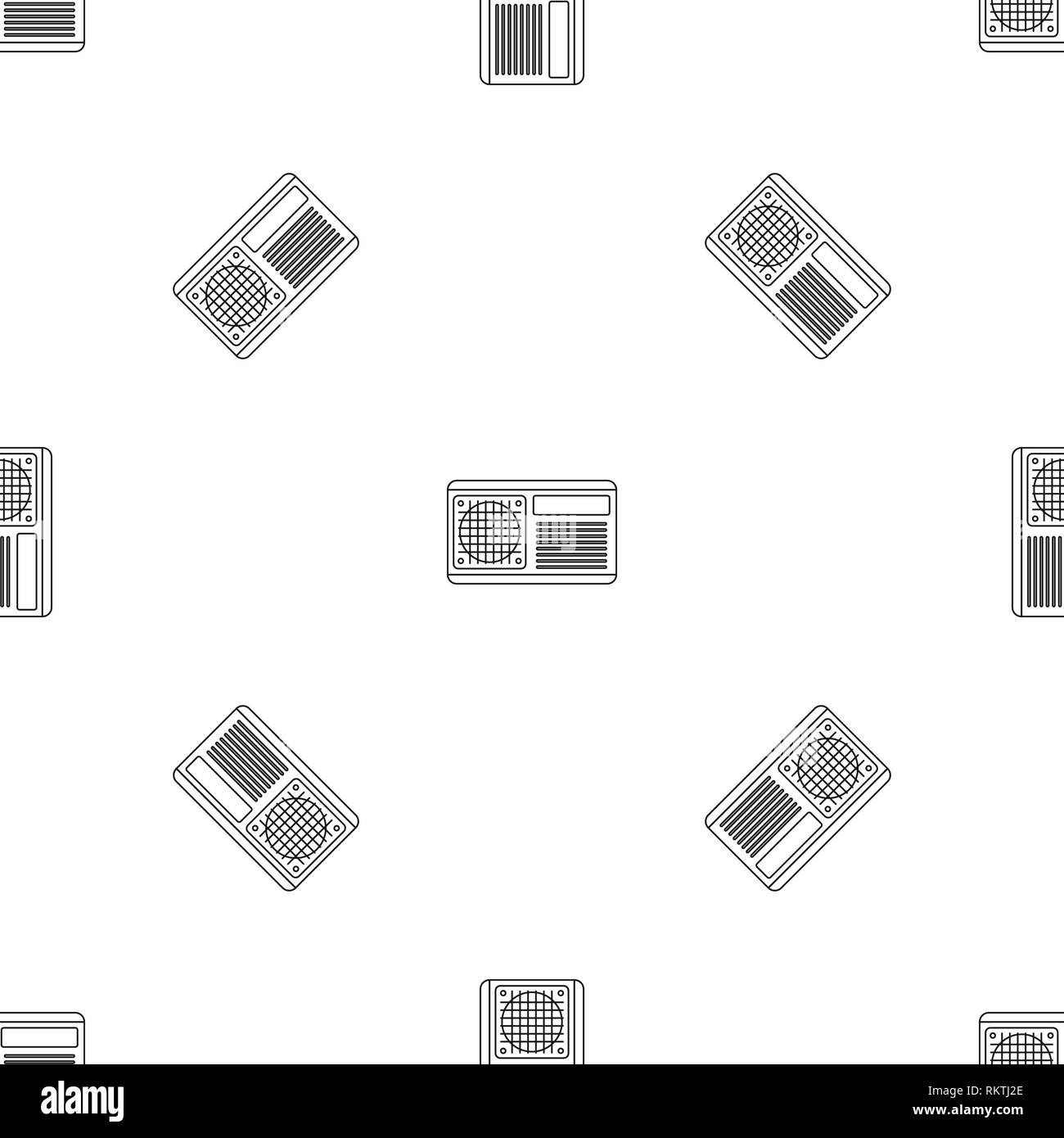 Conditioner fan pattern seamless vector repeat geometric for any web design Stock Vector