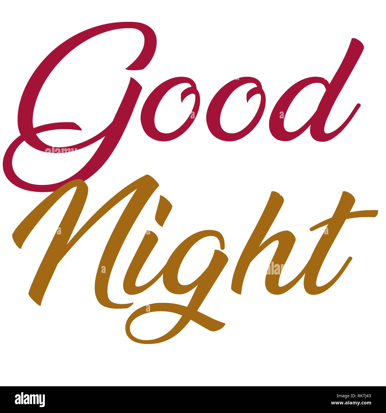 Good night greetings and wishes with styles Stock Photo - Alamy
