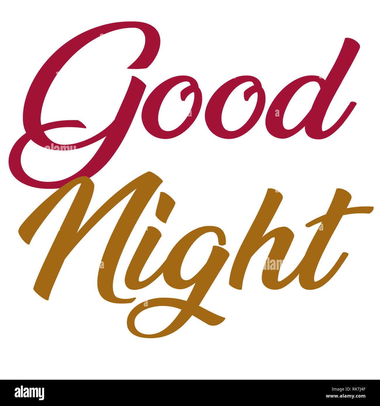 Good night greetings and wishes with styles Stock Photo - Alamy