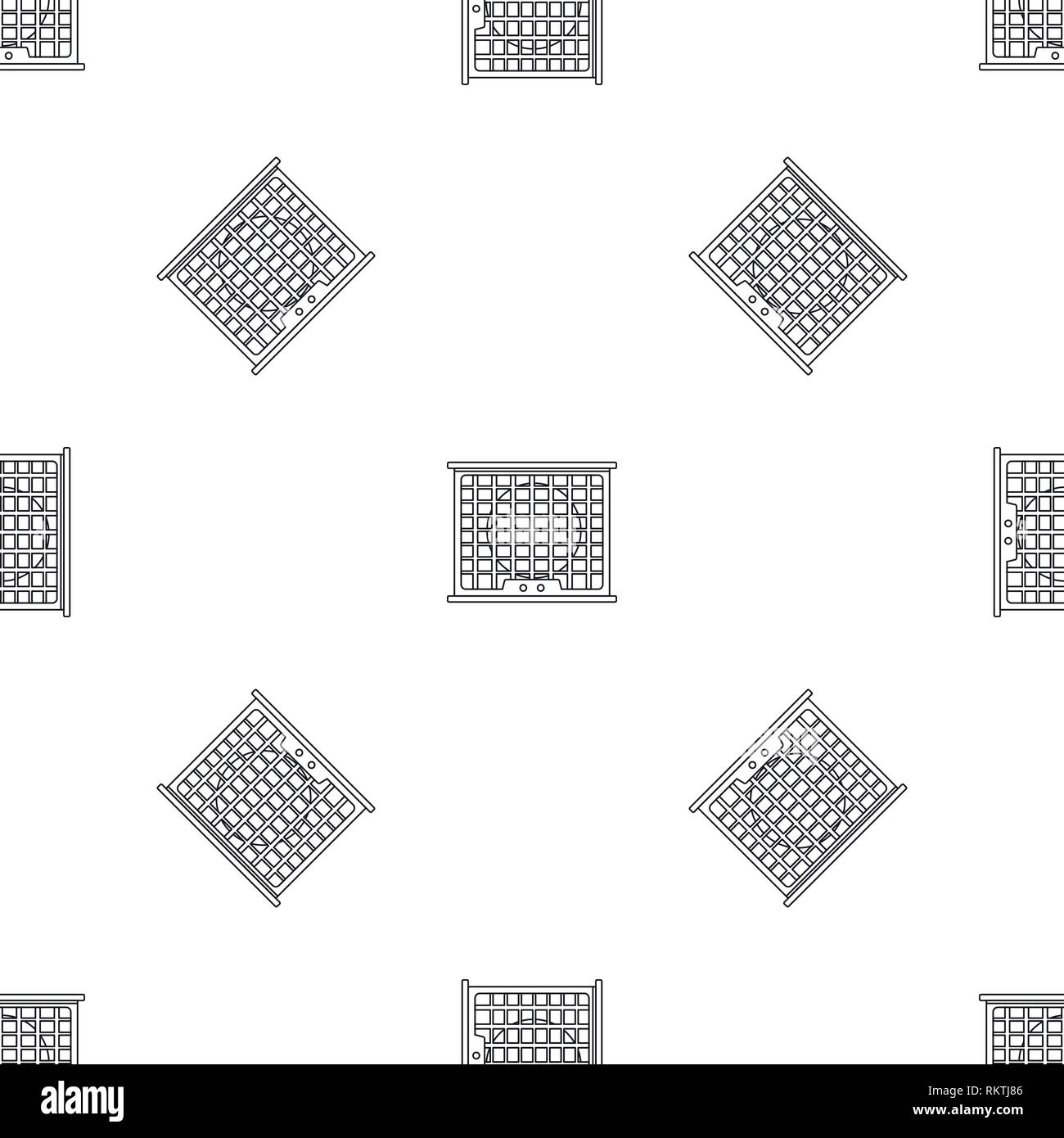 Air conditioner compressor pattern seamless vector repeat geometric for any web design Stock Vector