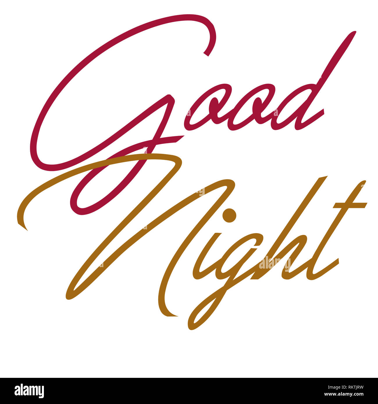 Good night greetings and wishes with styles Stock Photo - Alamy