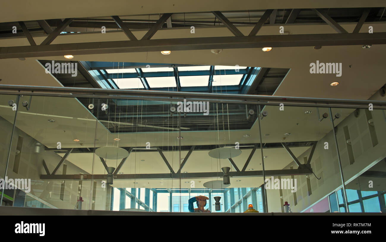 Modern Ceiling In Mall With Doll Saluting Stock Photo 235955992