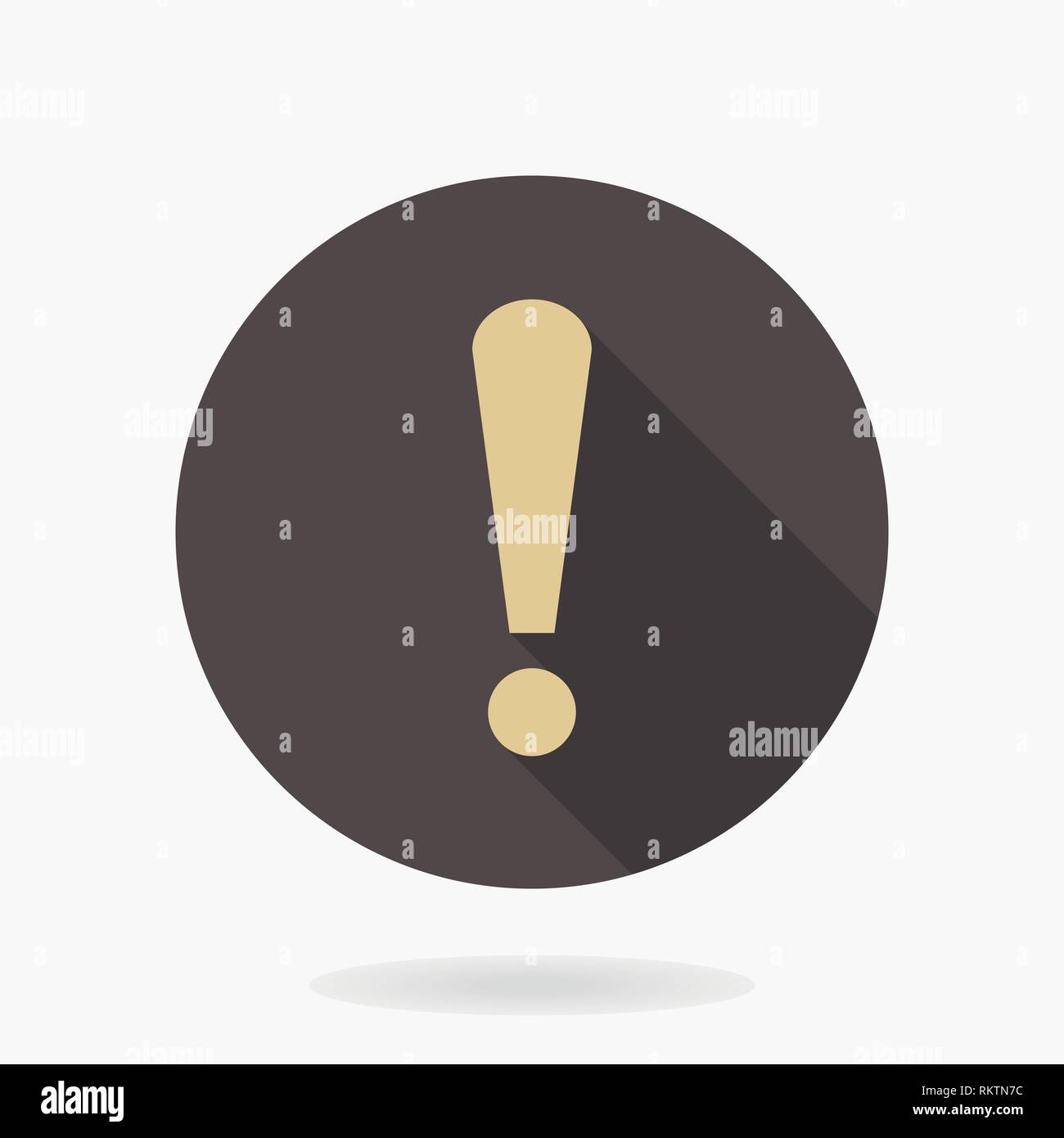 Fine Vector Exclamation Icon Stock Vector