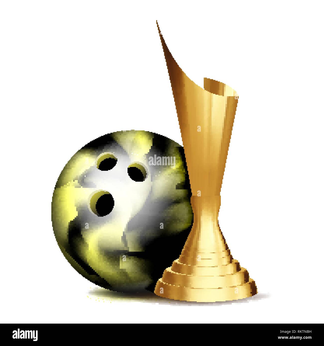 bowling trophy clipart icons