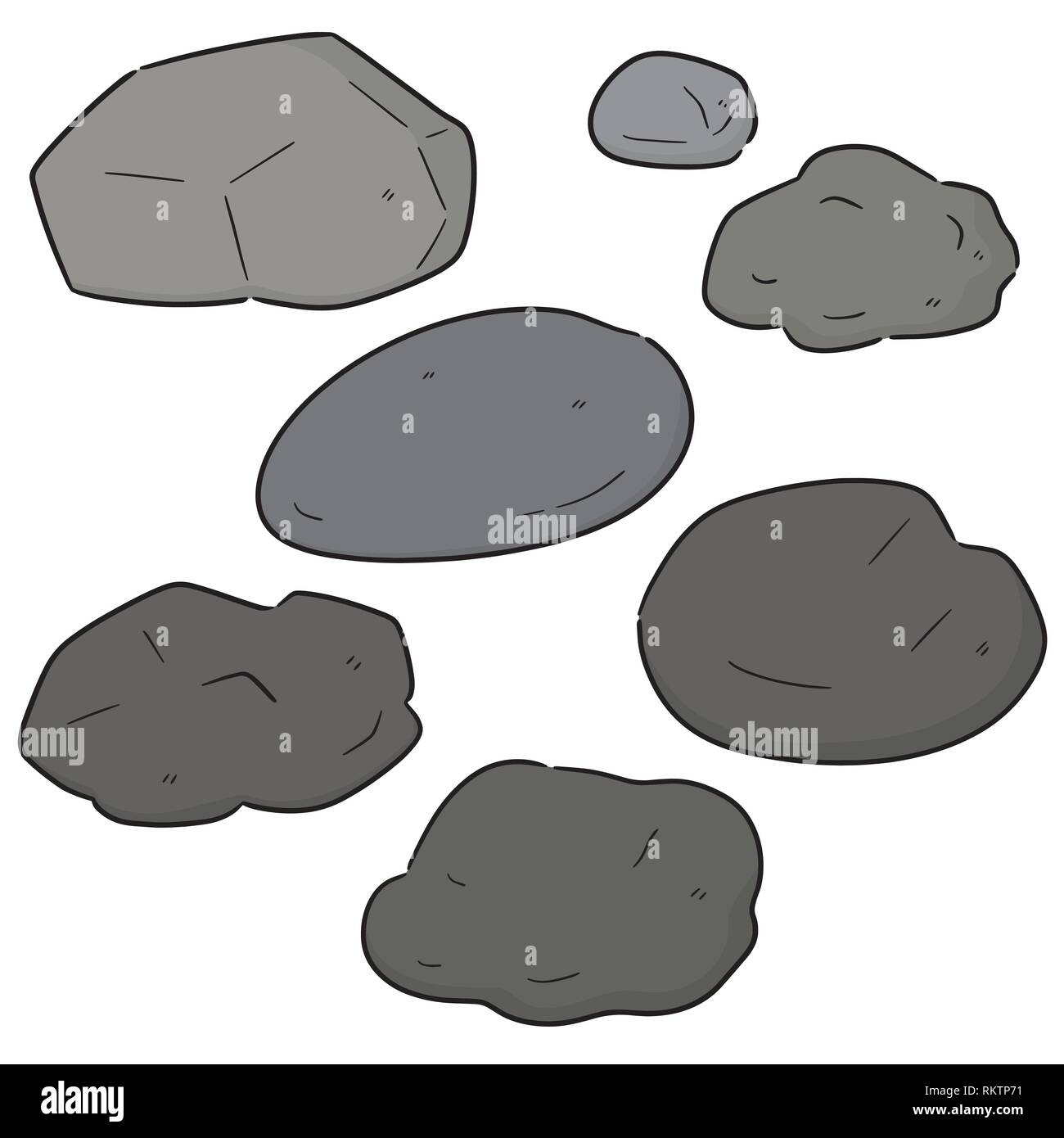 vector set of stone Stock Vector Image & Art - Alamy