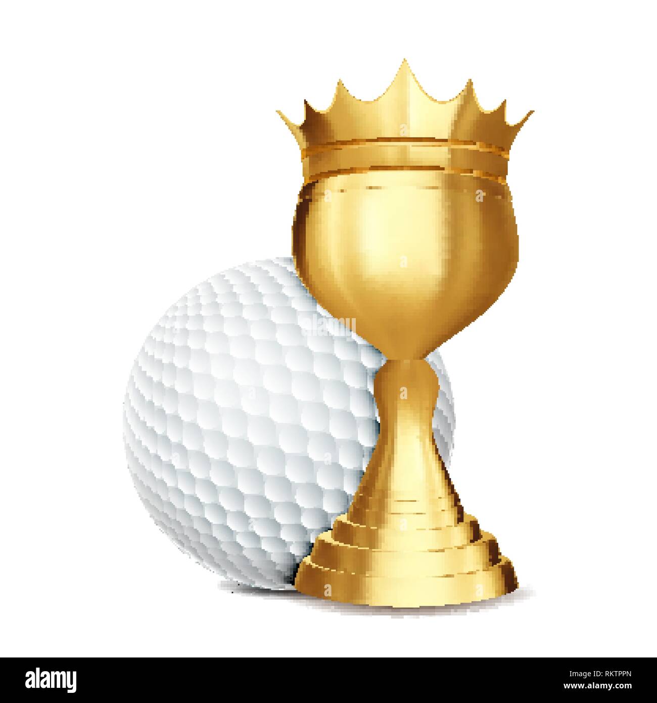 Golden Game Trophy Illustration PNG Images