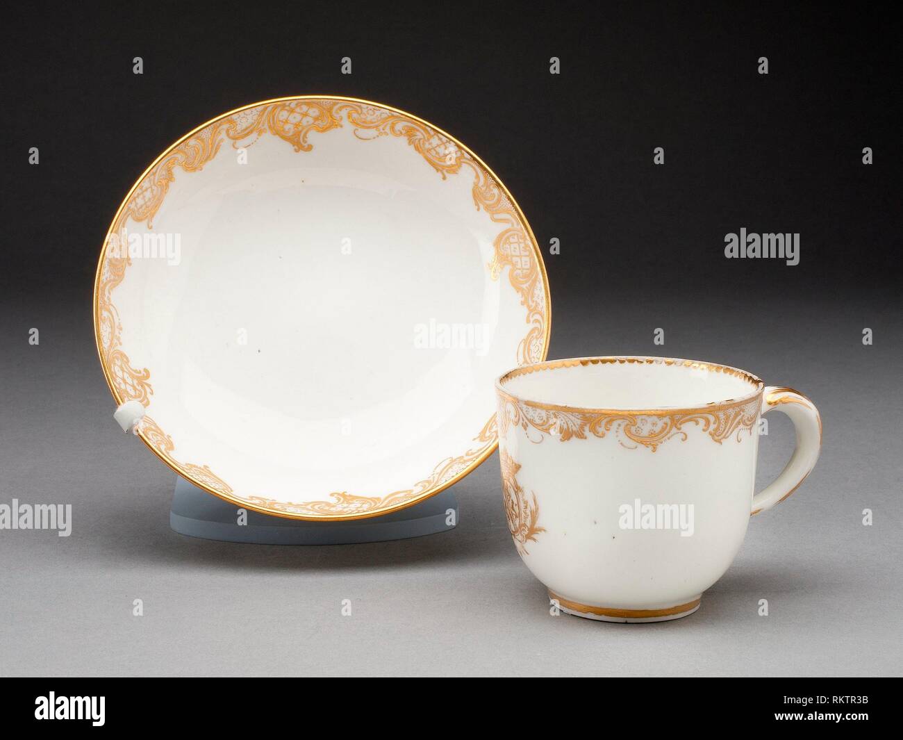 Cup and Saucer About 1757 Sèvres Porcelain Manufactory French