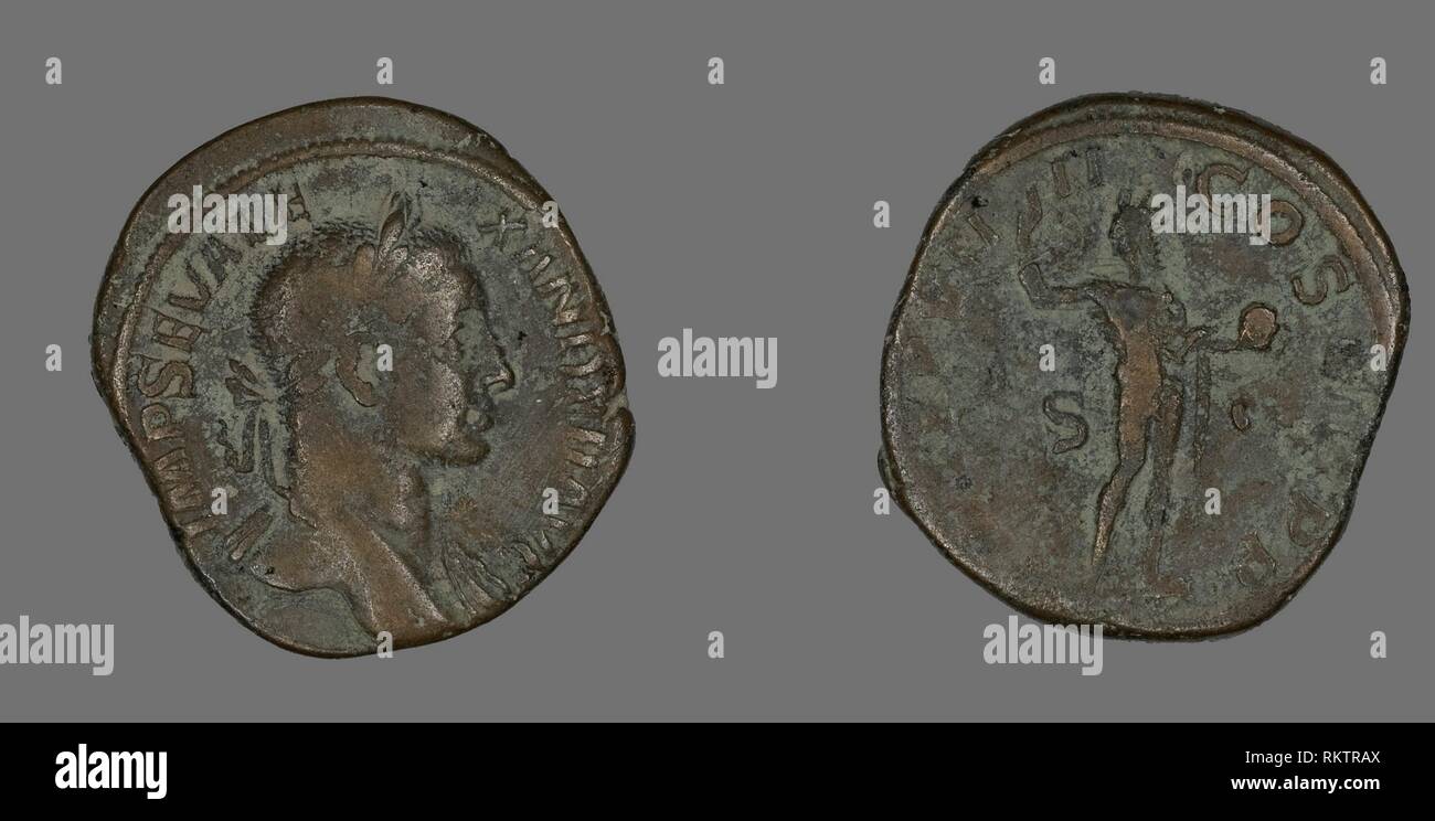 Sestertius (Coin) Portraying Emperor Severus Alexander - AD 230 - Roman,  minted in Rome - Artist: Ancient Roman, Origin: Roman Empire, Date: 230 AD  Stock Photo - Alamy