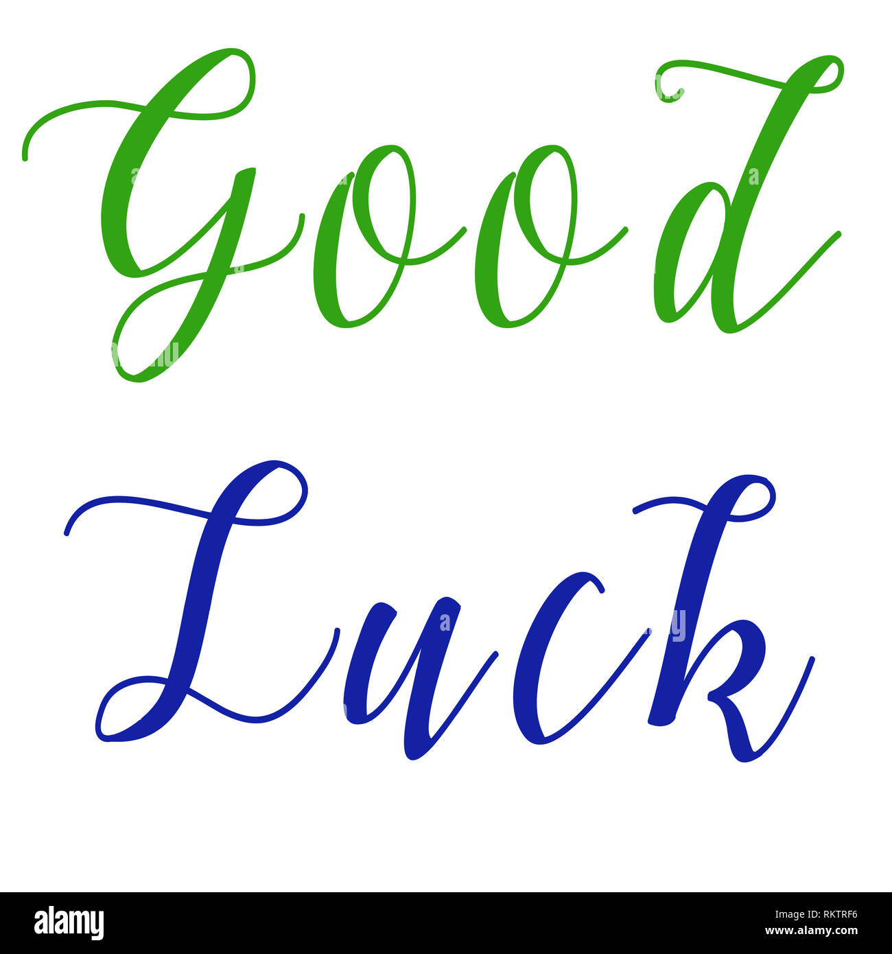 Good luck wishes with amazing styles Stock Photo - Alamy