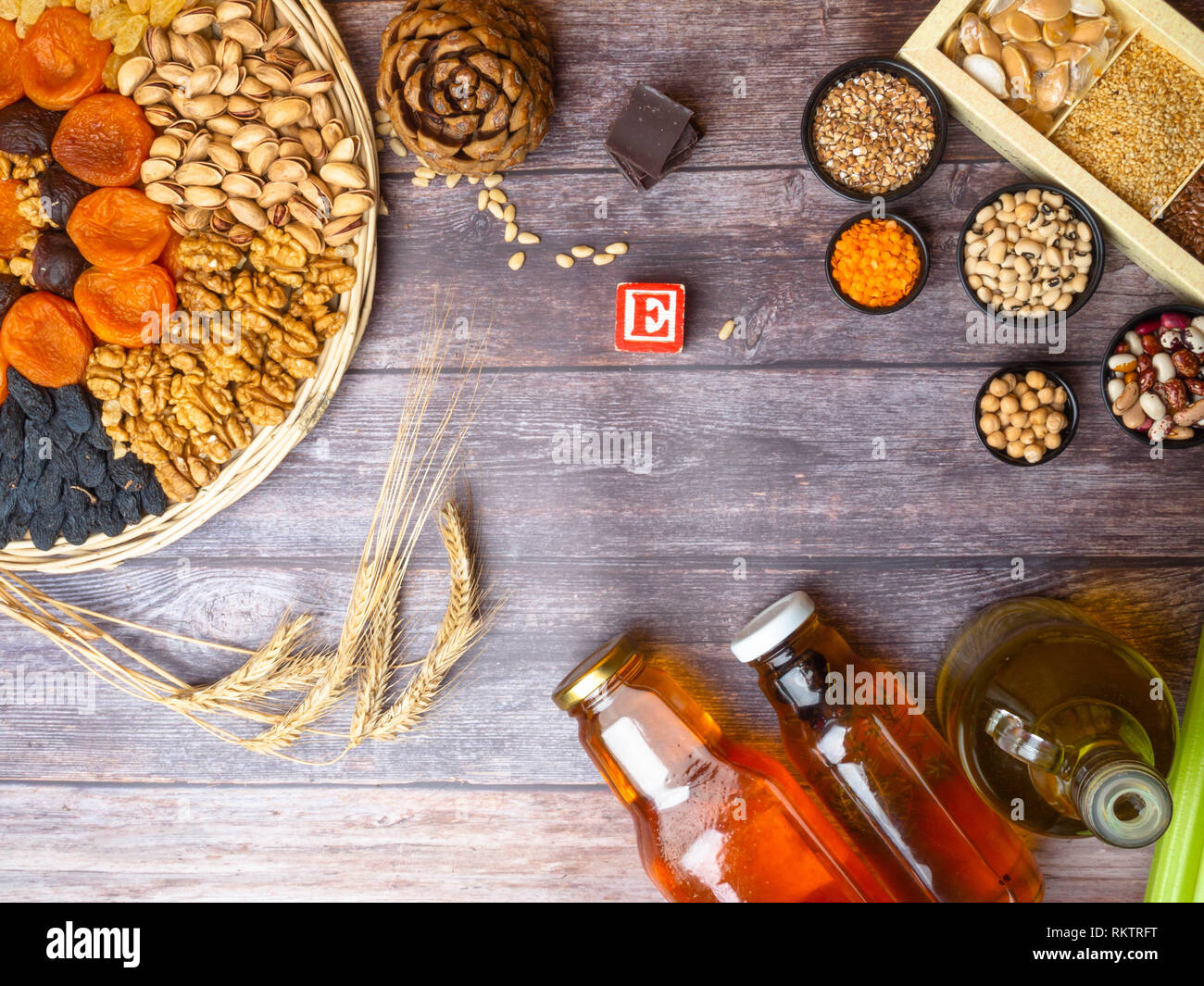 dried apricot, wheat, nuts 