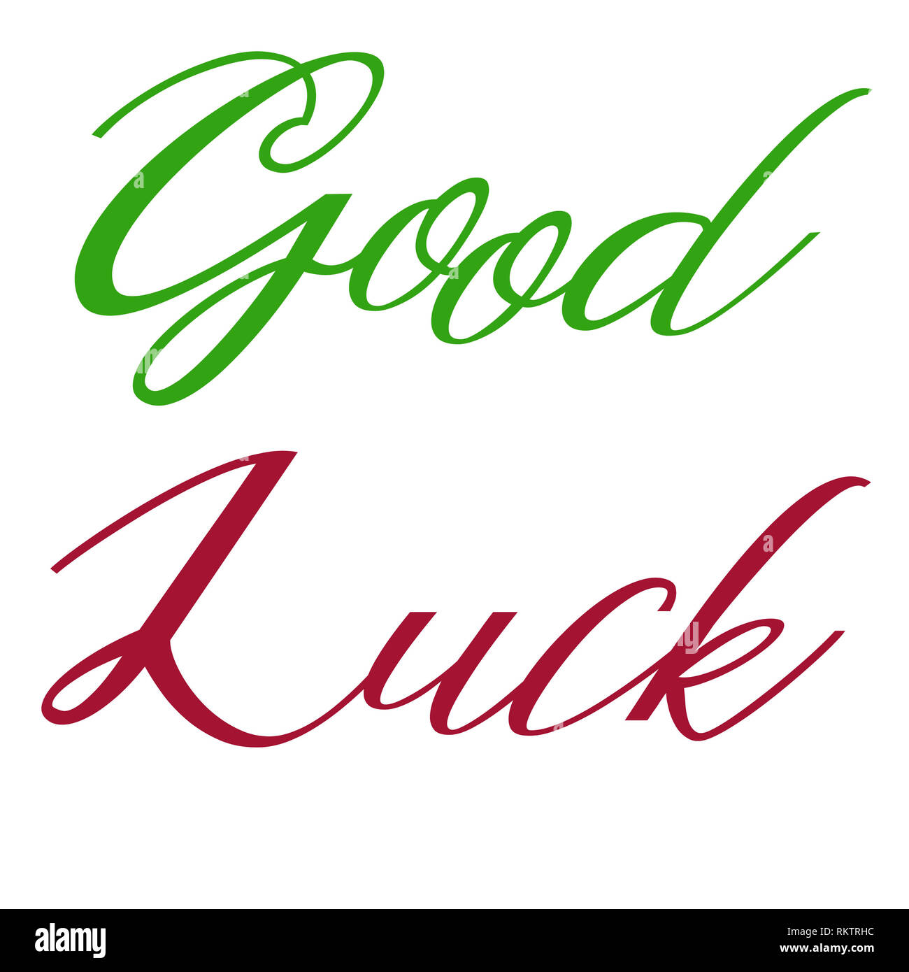 Good luck wishes with amazing styles Stock Photo - Alamy