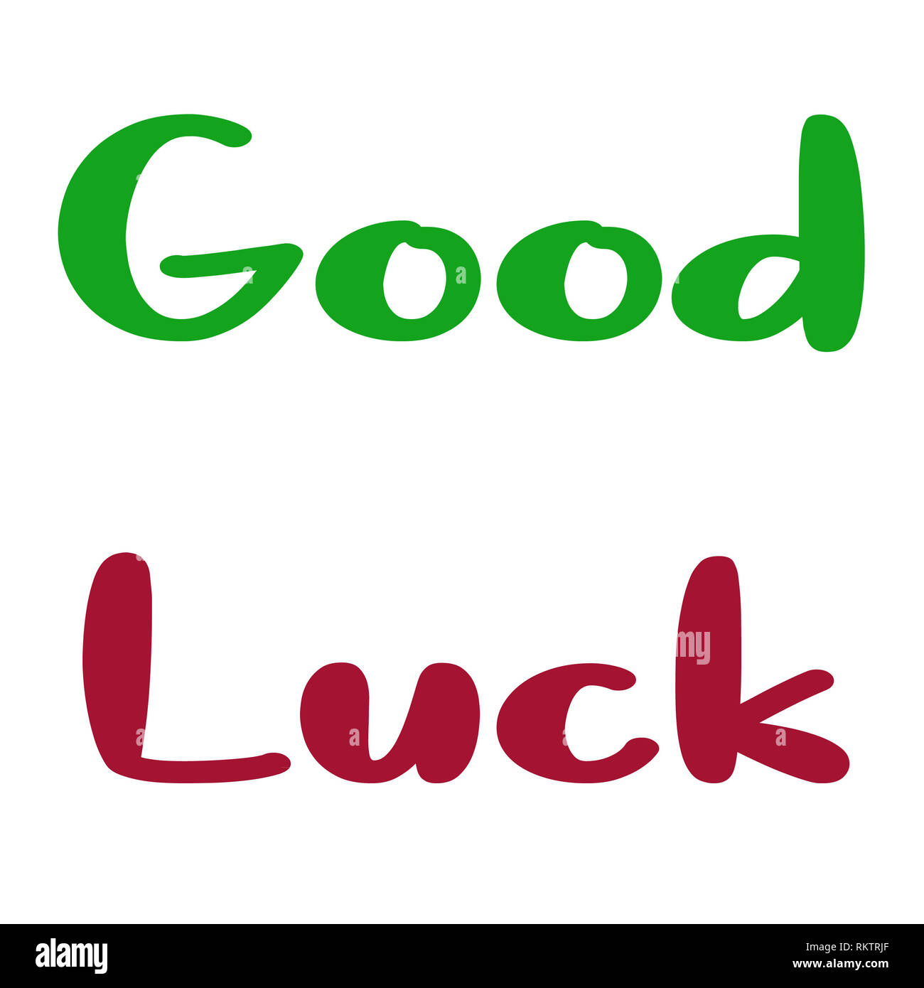 Good luck wishes with amazing styles Stock Photo - Alamy