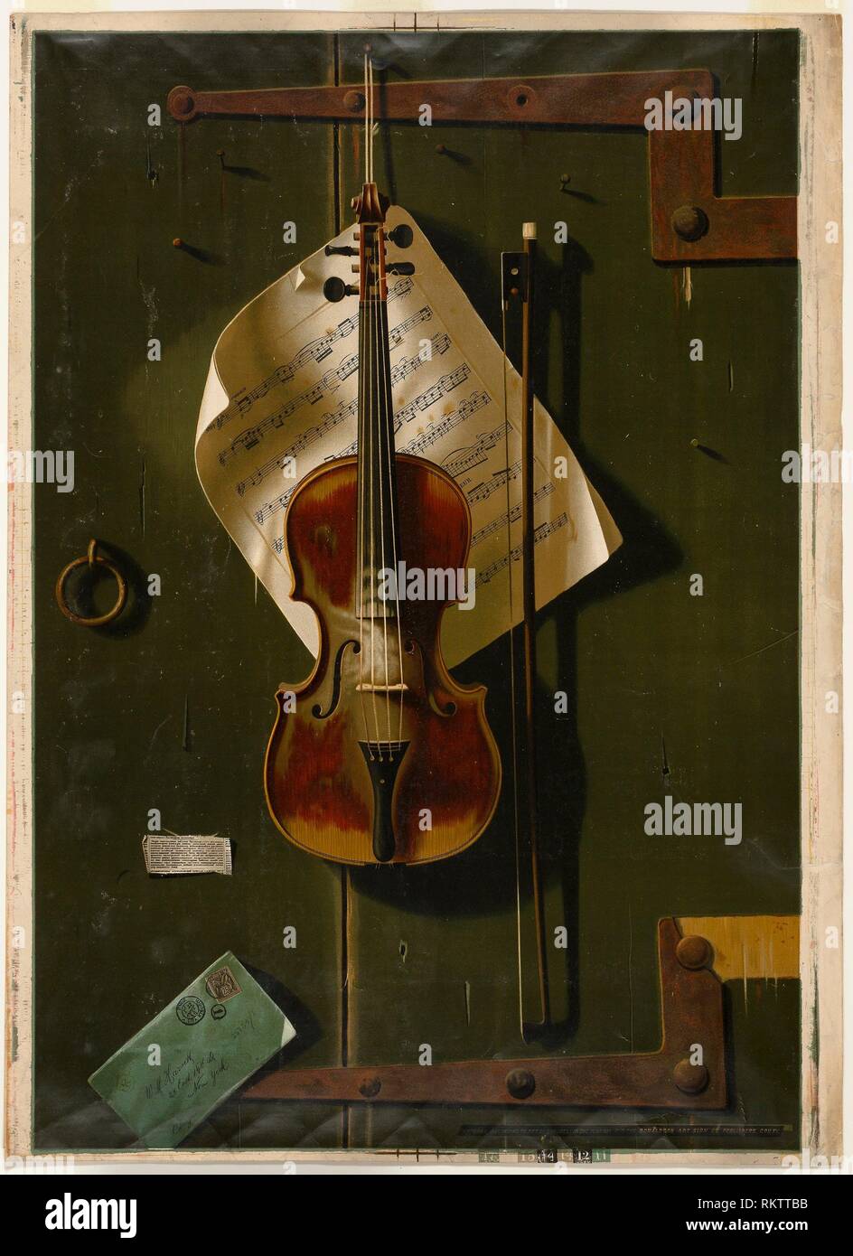 The Old Violin - 1887 - Unknown artist after William M. Harnett (American,  1848-1892) - Artist: William Michael Harnett, Origin: United States, Date  Stock Photo - Alamy